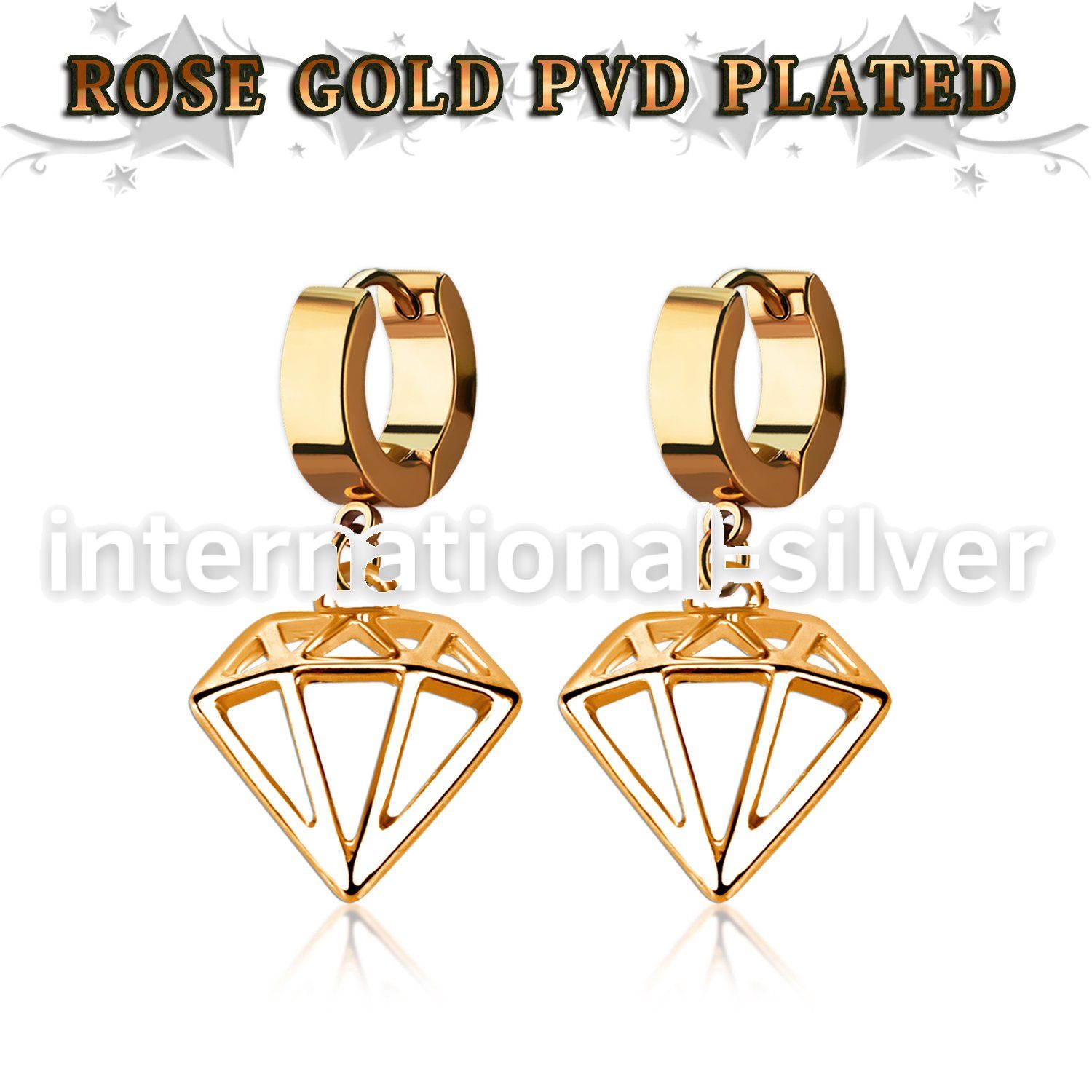 err575 anodized surgical steel huggie piercing