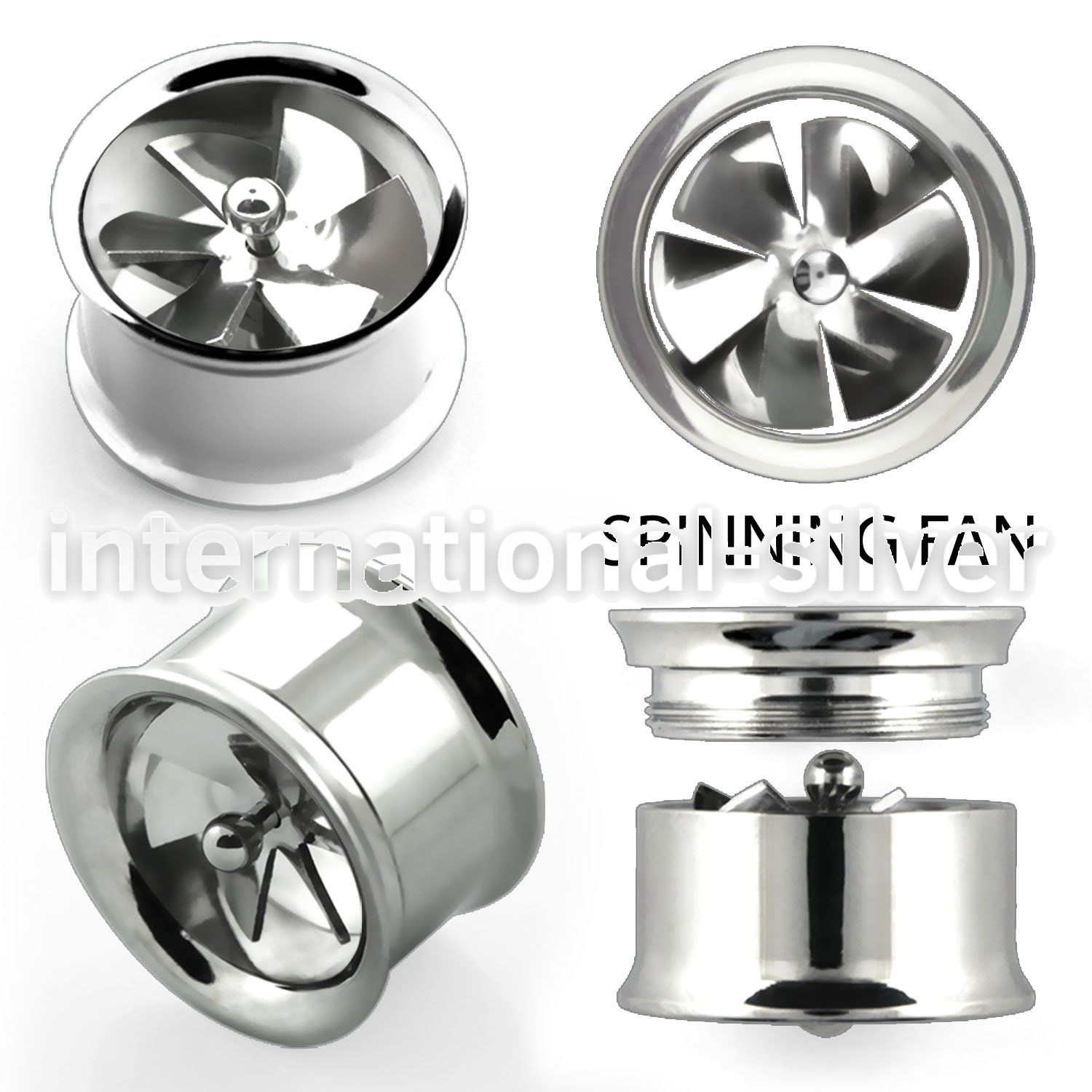 fpfa tunnels gauges surgical steel 316l ear lobe