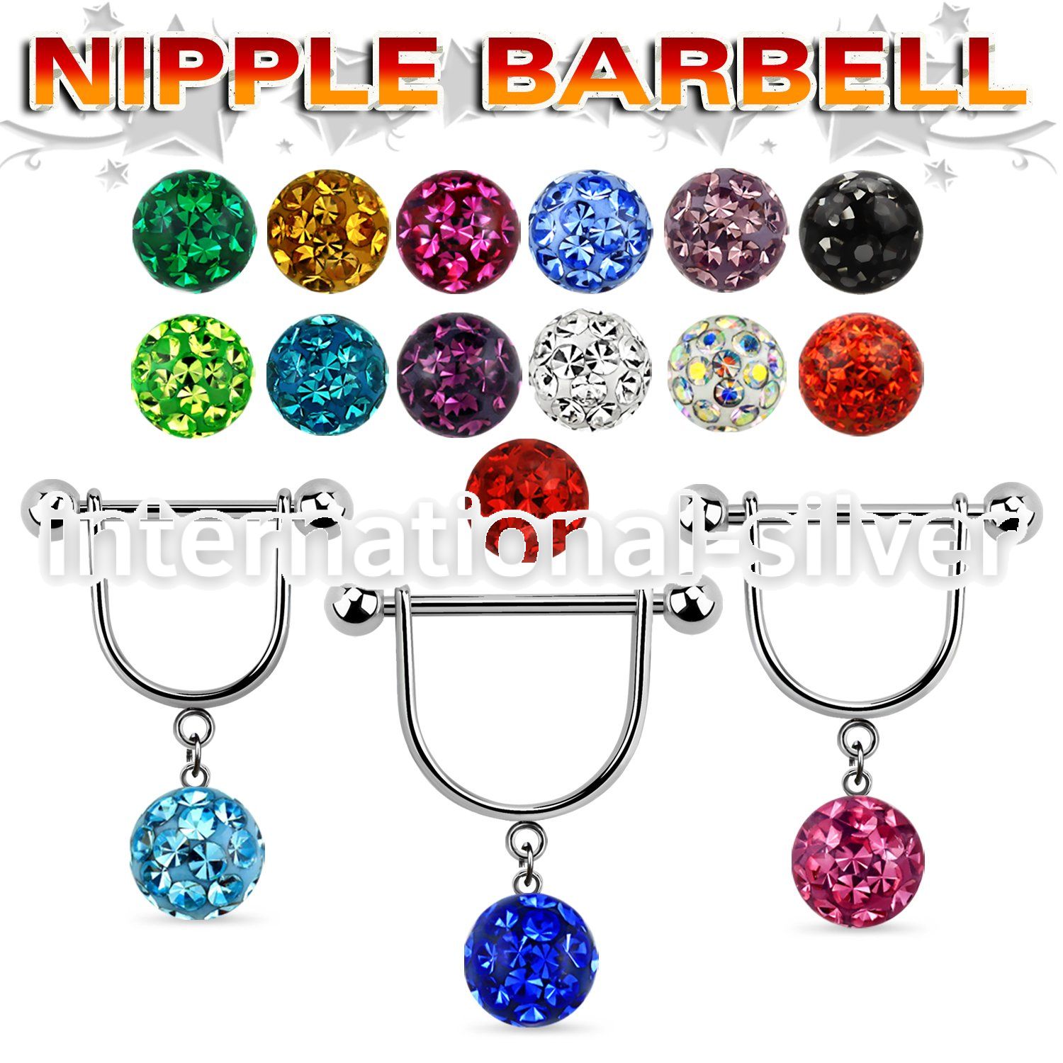 frsnp10 straight barbells surgical steel 316l nipple