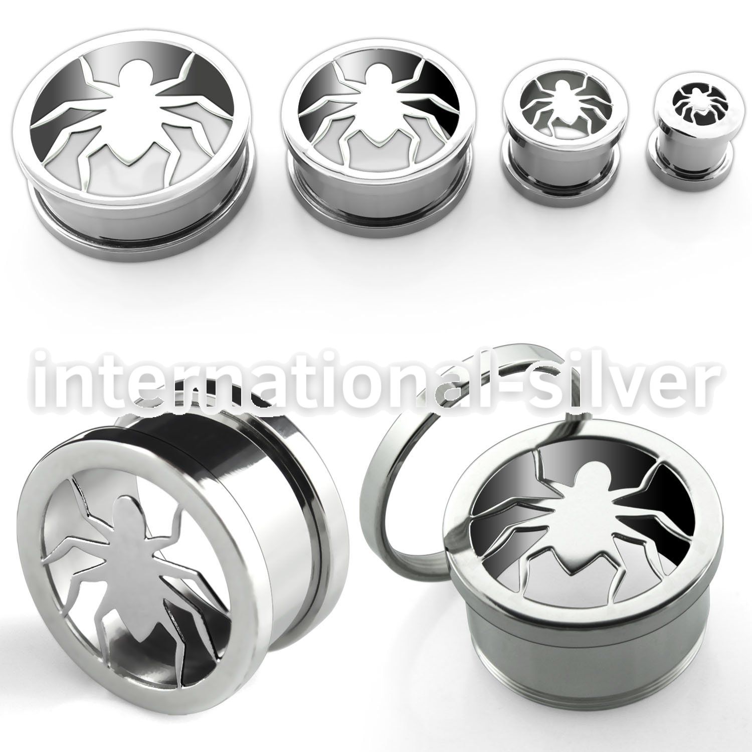 fspi tunnels gauges surgical steel 316l ear lobe