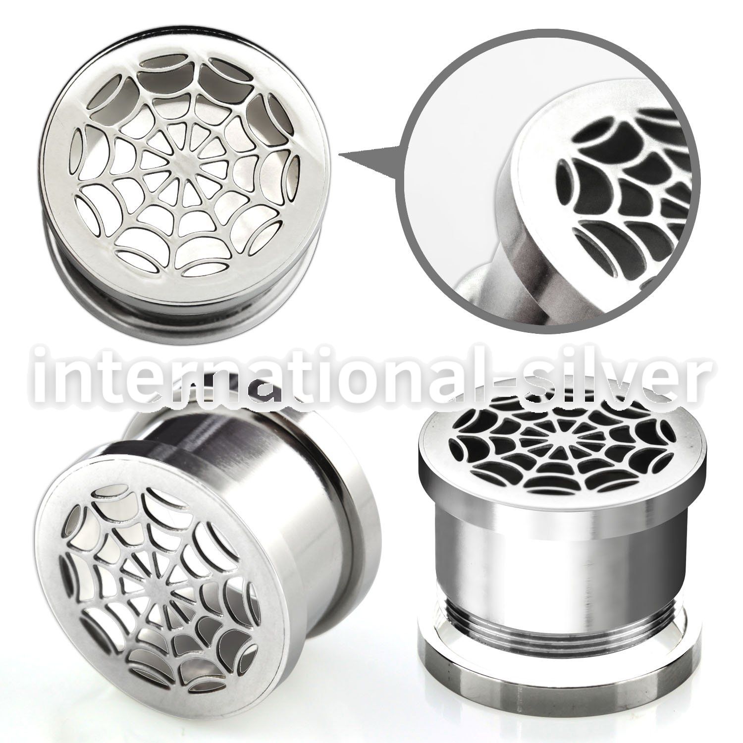 fspw plugs gauges surgical steel 316l ear lobe