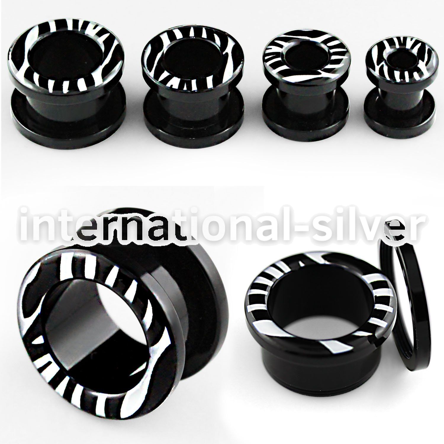 ftaa tunnels gauges acrylic body jewelry ear lobe