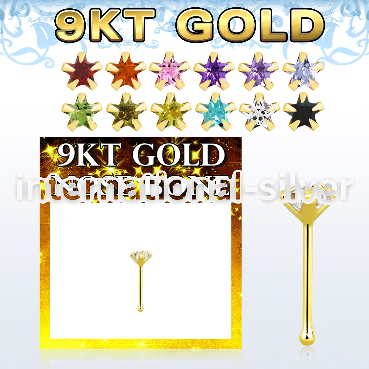 g9nbsm1 gold nose bones nose piercing