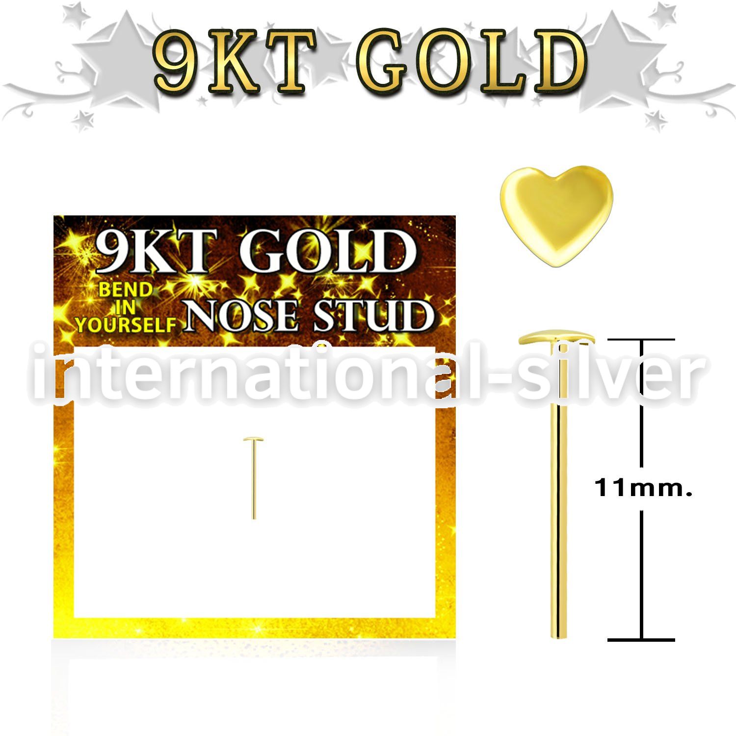 g9ysht bend it to fit nose studs gold 