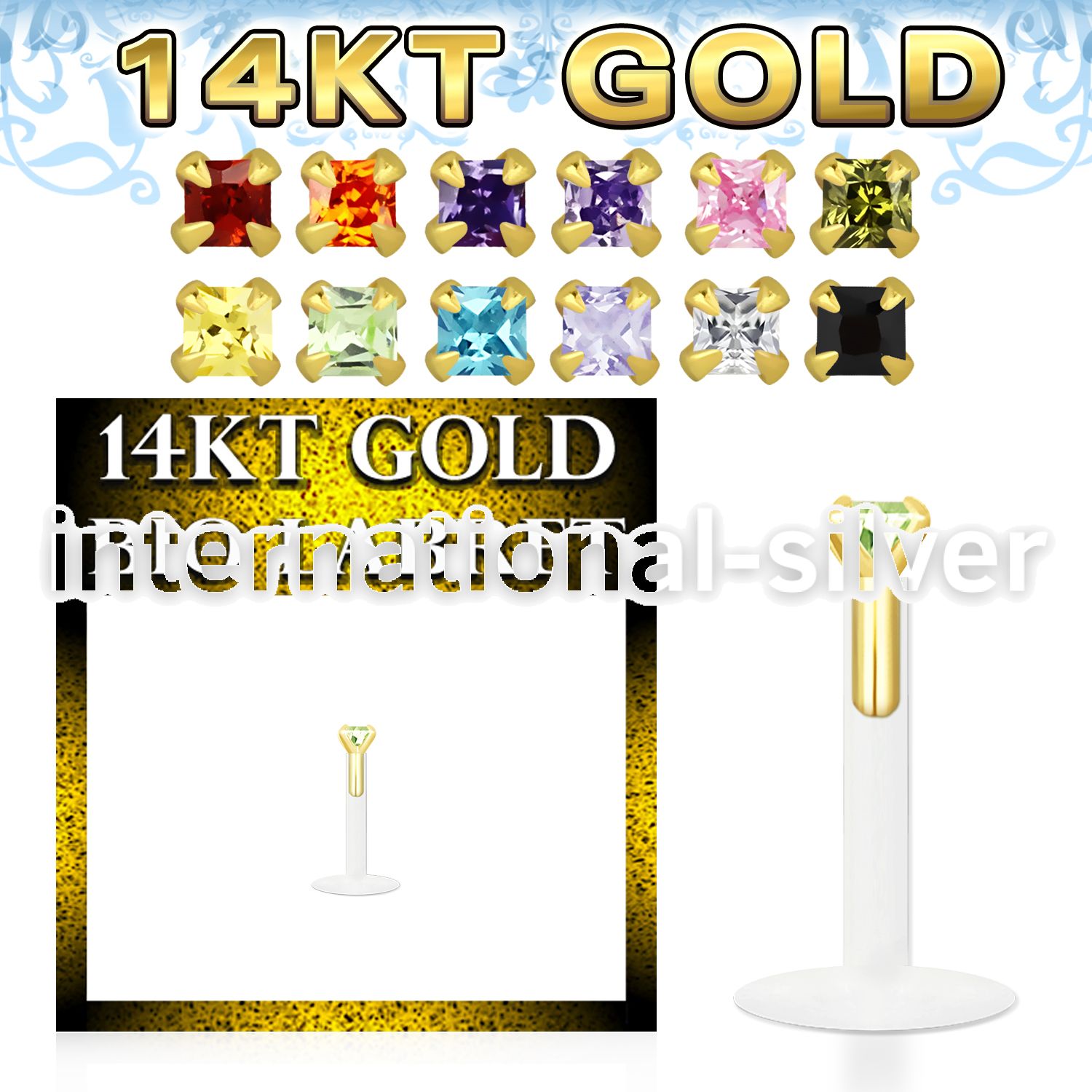 gbizqm labrets lip rings bioflex ptfe labrets chin