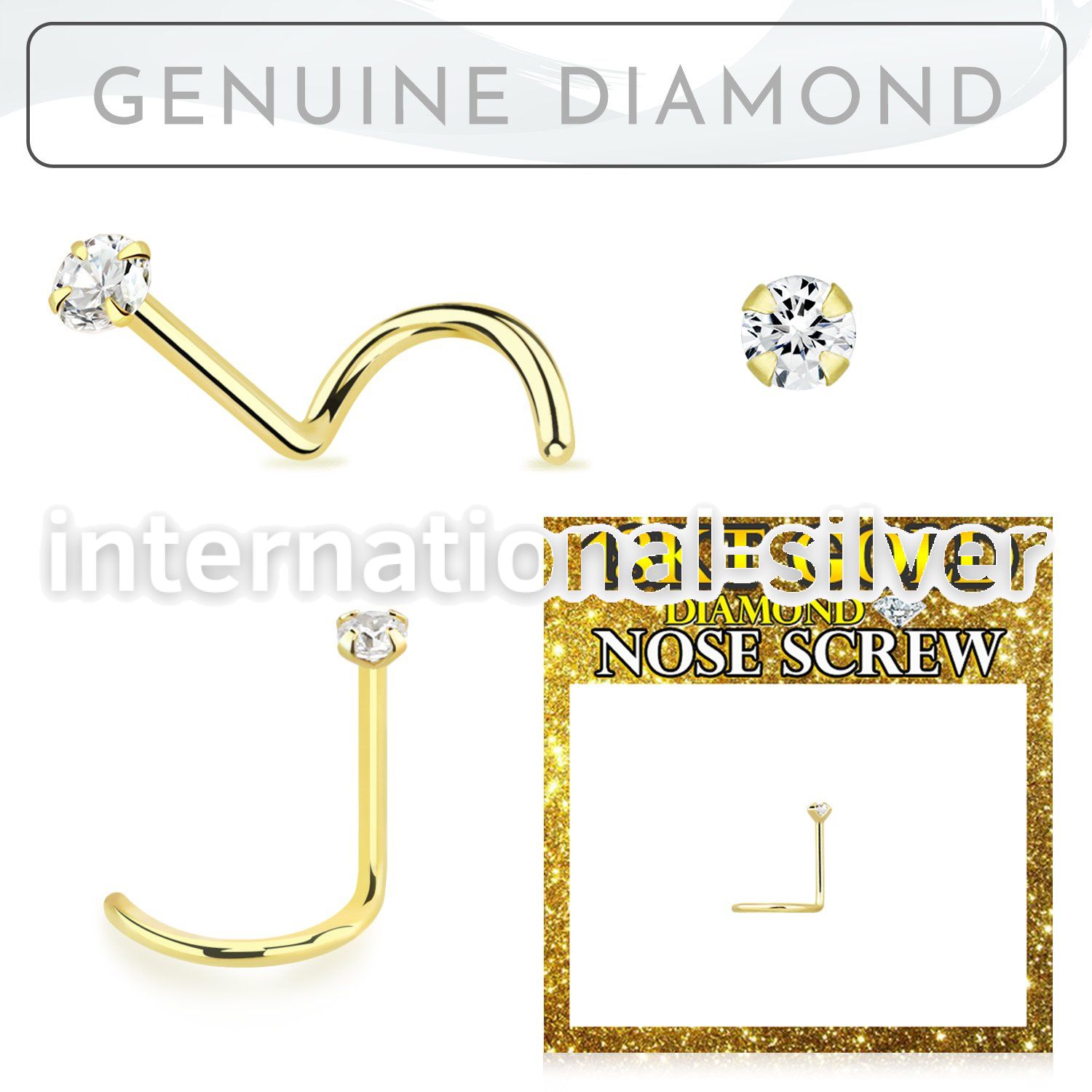 ggscdb15 18 karat gold nose screw 22g prong set diamond