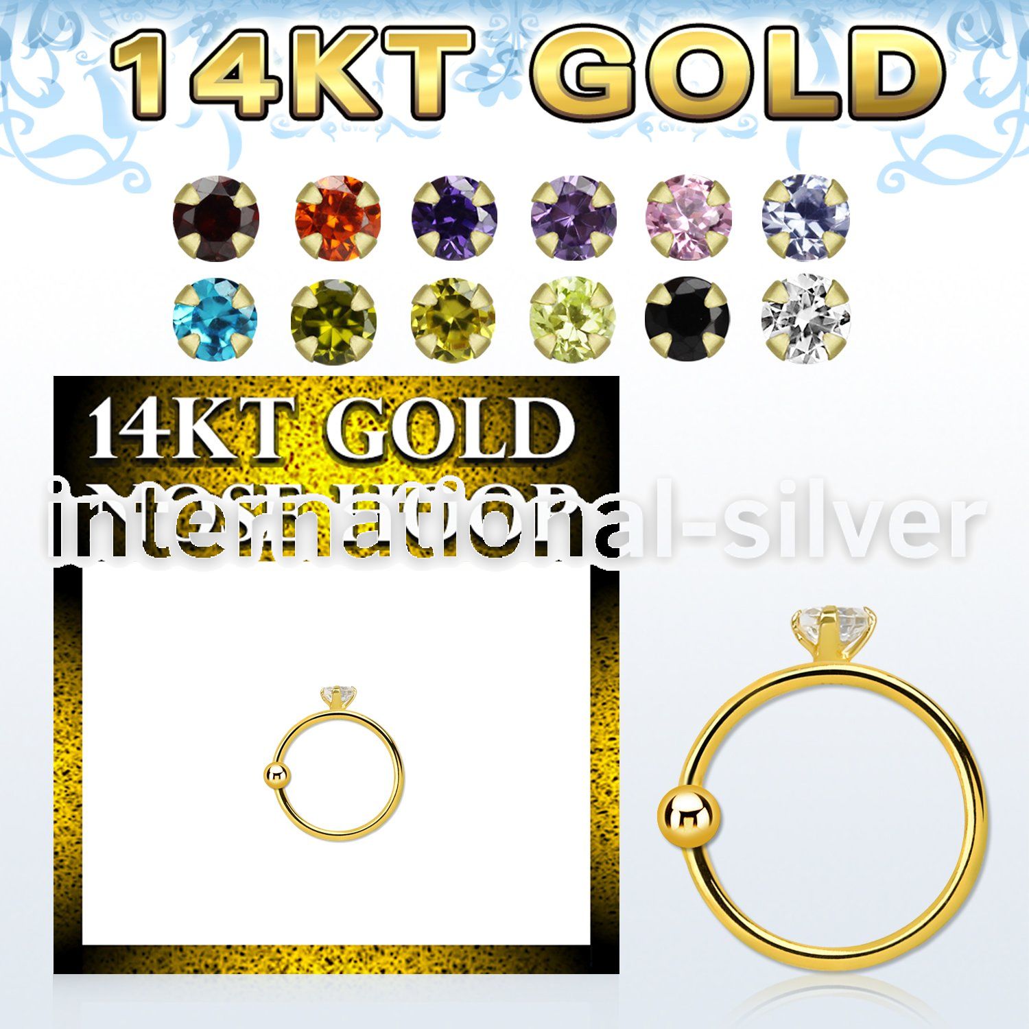 ghz15 nose hoop gold nose