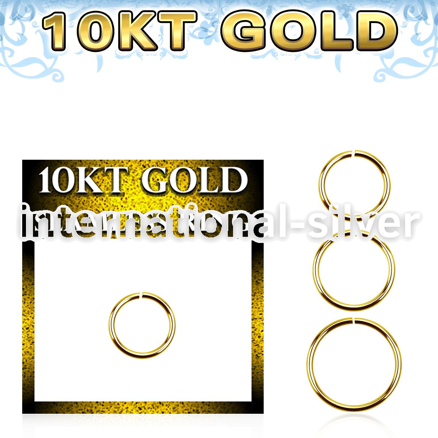 gisel18 10k yellow gold seamless ring