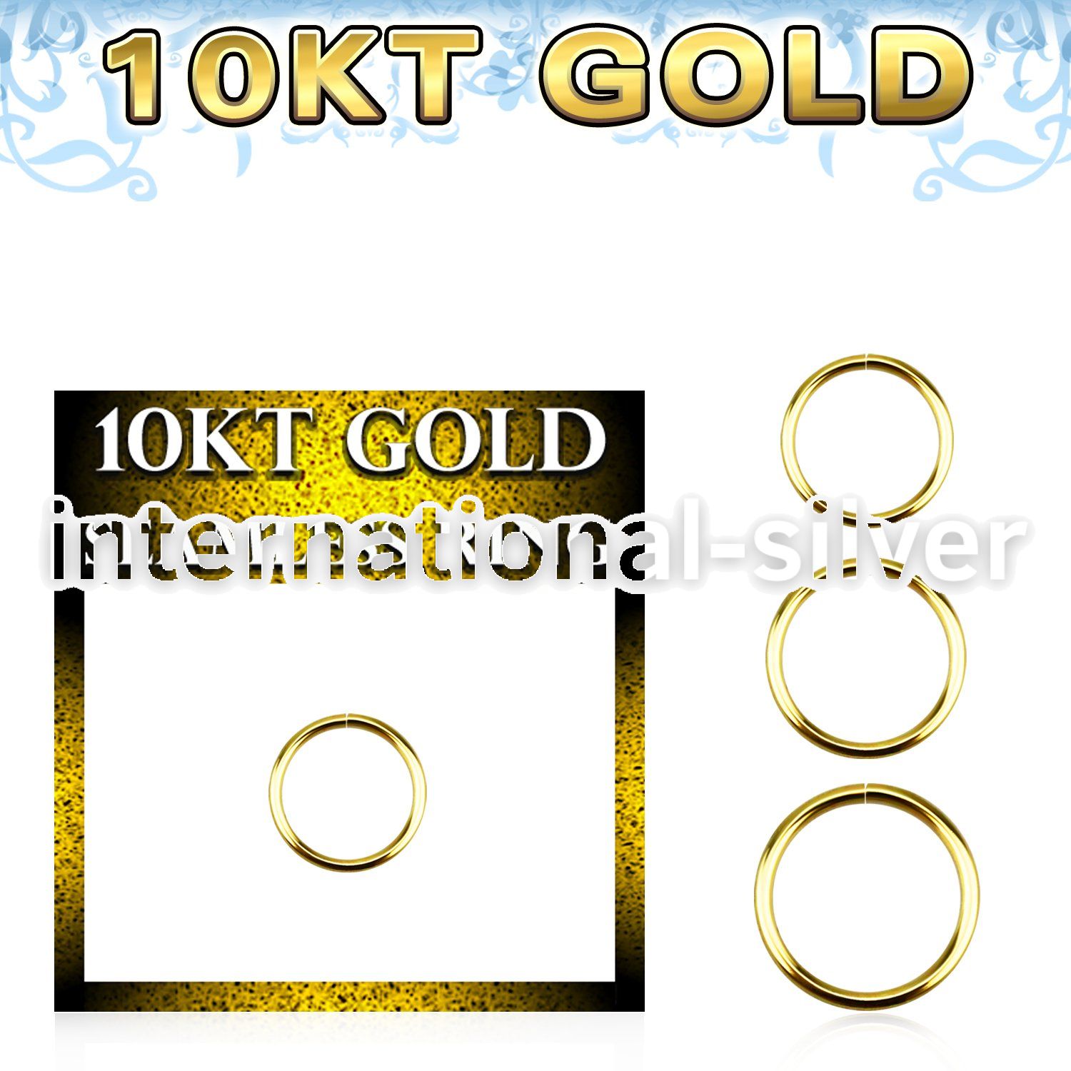 gisel20 10k yellow gold seamless ring