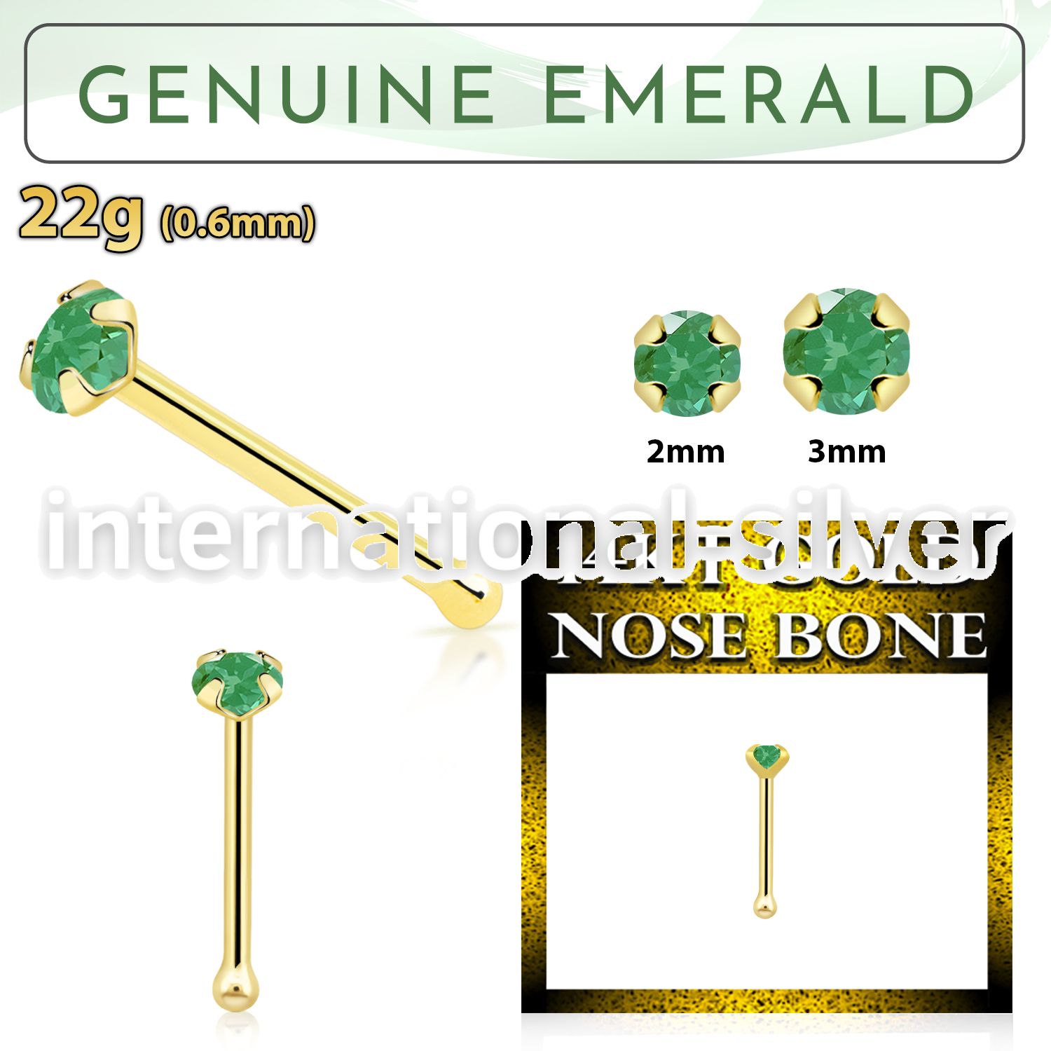 gnbge10 nose bone gold nose