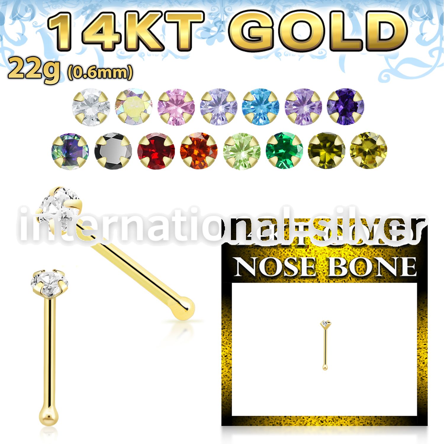 gnbzm1 nose bone gold nose