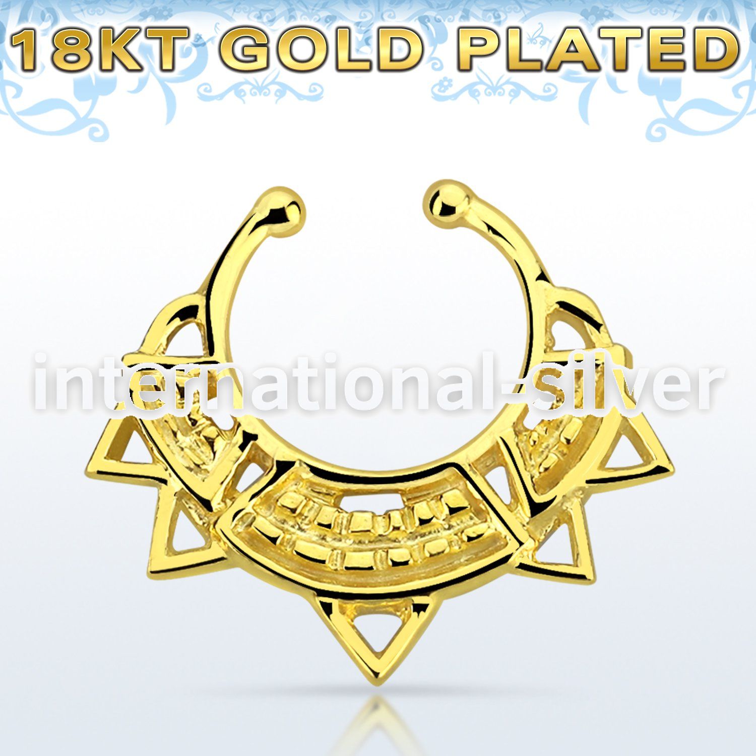 gpsepd10 fake illusion body jewelry silver 925 septum