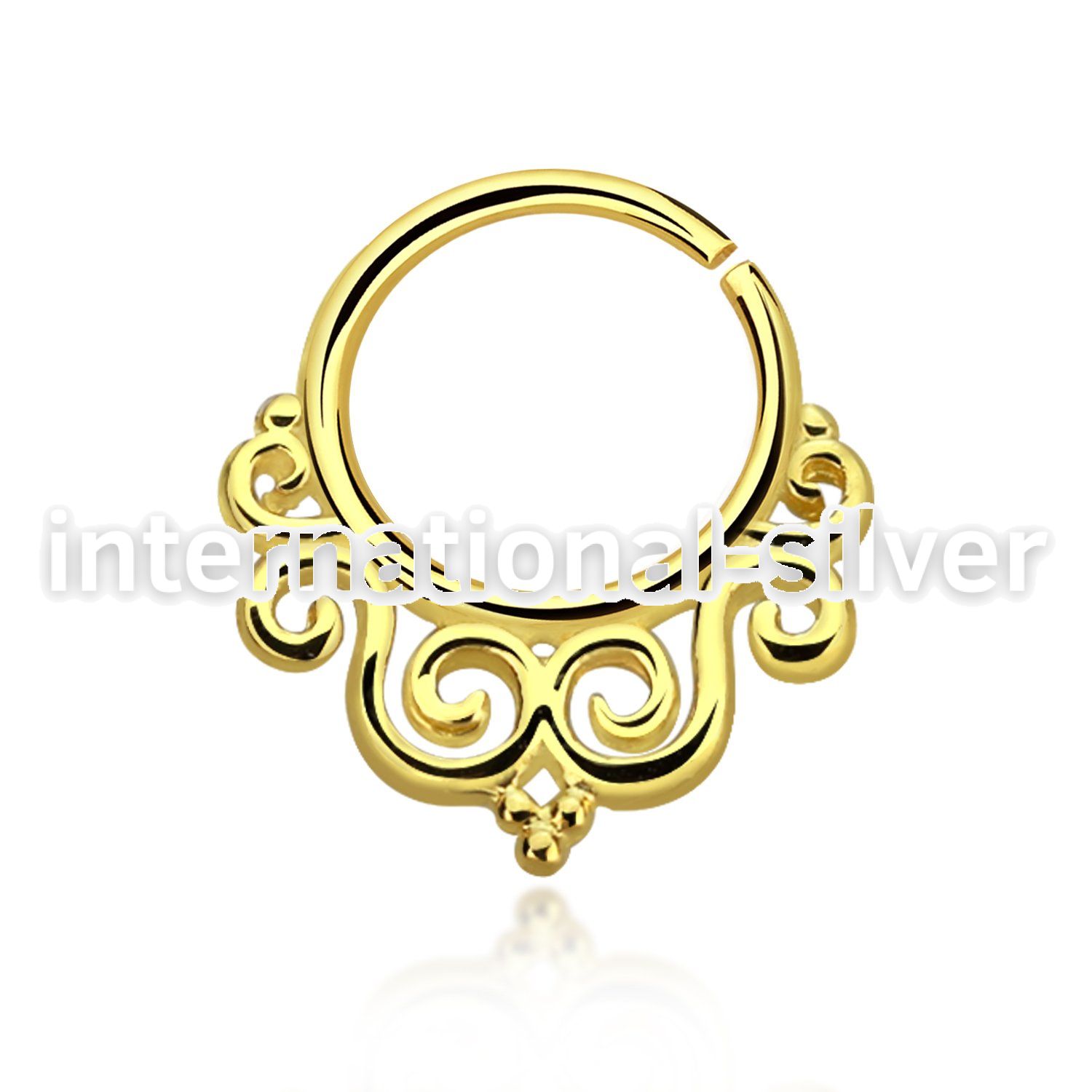 gpsepv7 seamless segment rings silver 925 septum