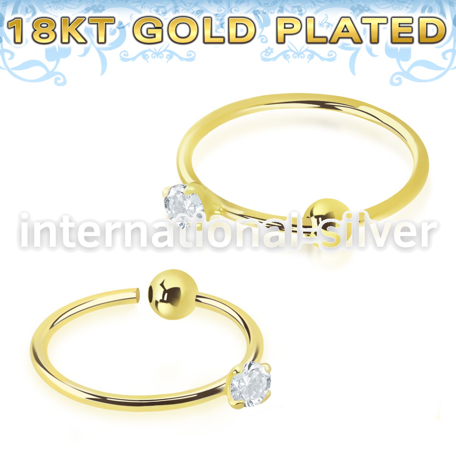 gpz2m nose hoop silver 925 