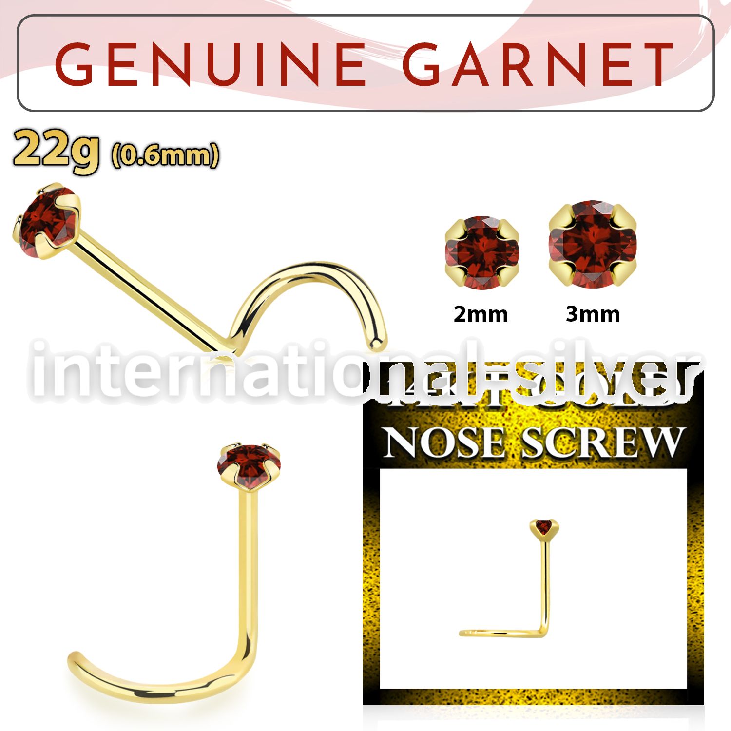 gscge2 l shape nose studs gold nose