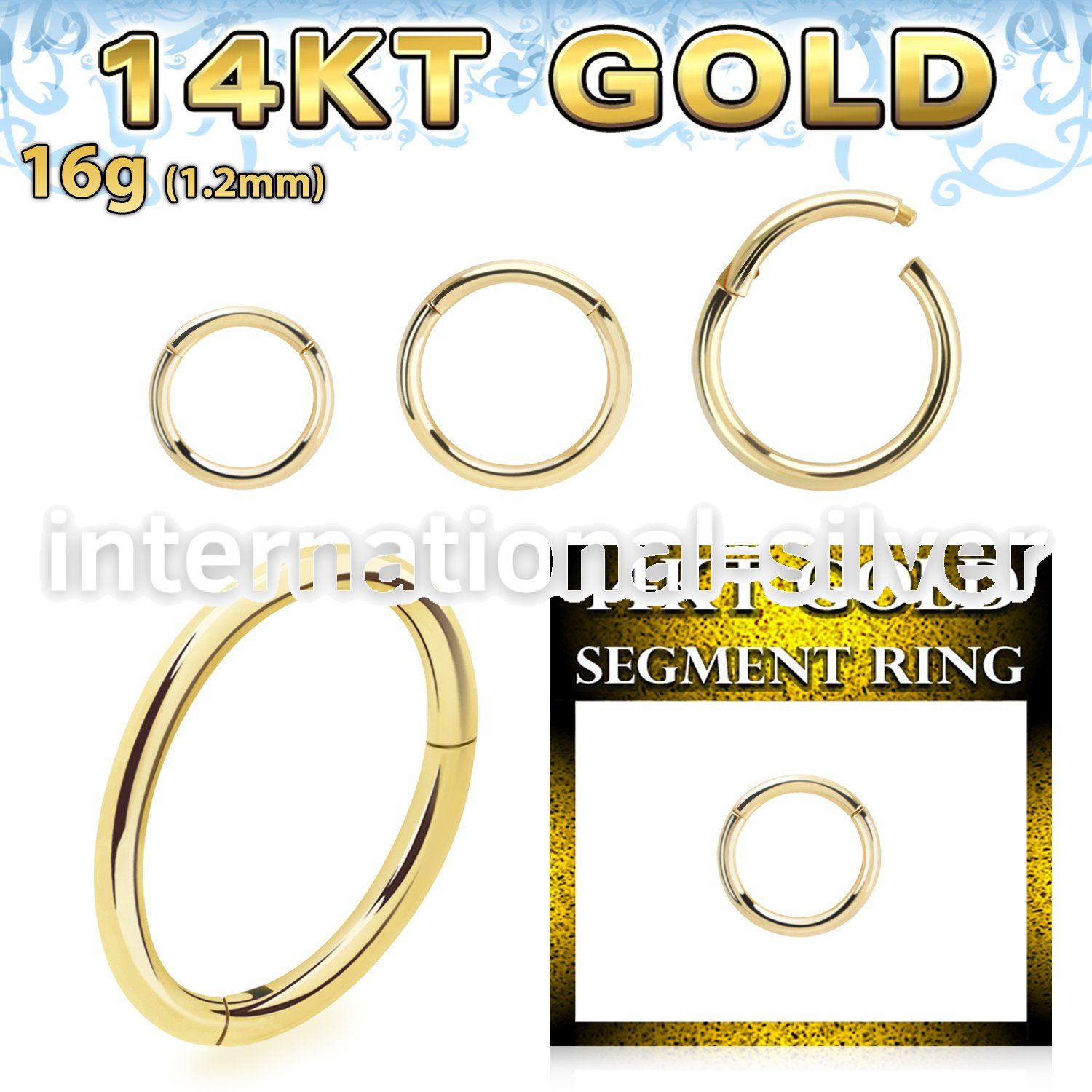 gsegh16 14k yellow gold hinged segment ring