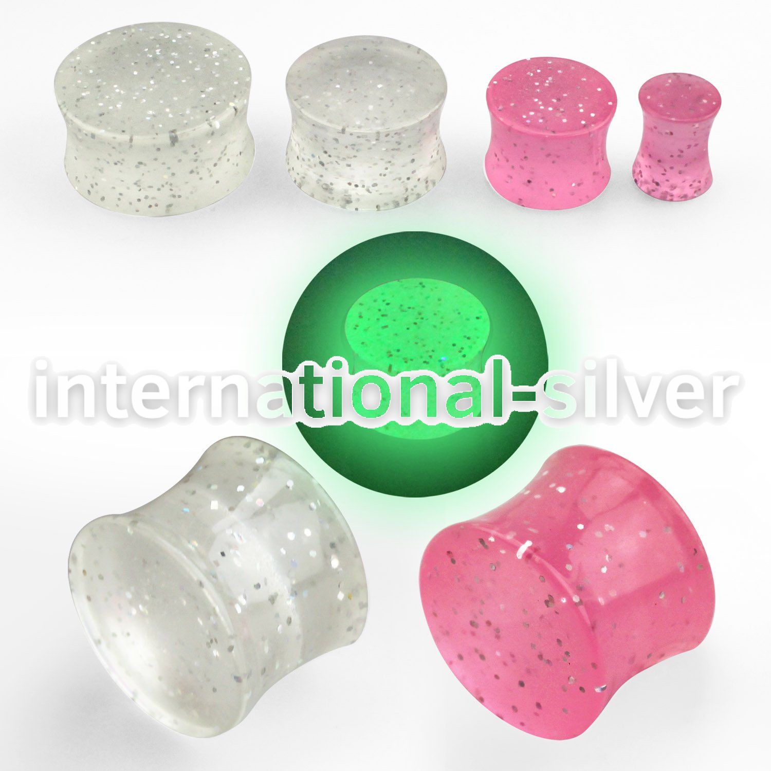 gtpg plugs gauges acrylic body jewelry ear lobe