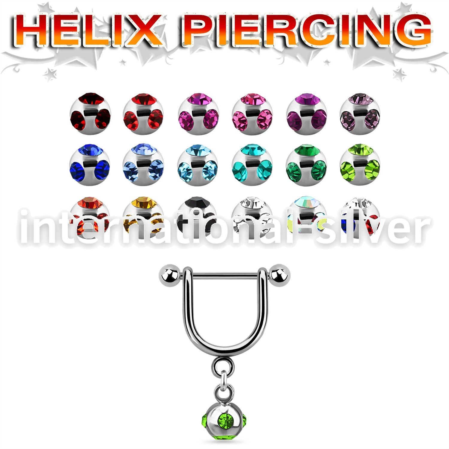 heud5 micro curved barbells surgical steel 316l helix