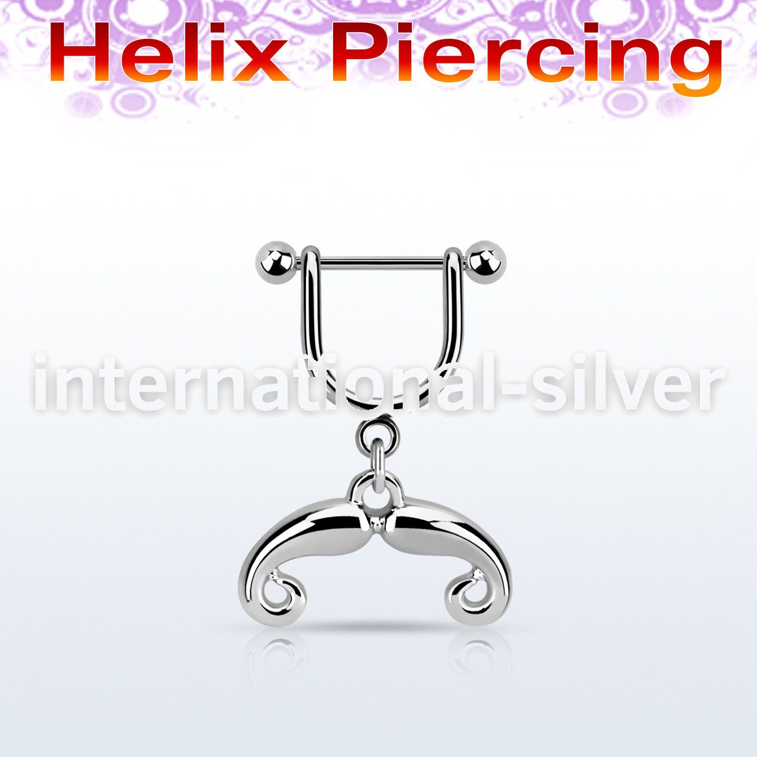 heud6 straight barbells surgical steel 316l helix