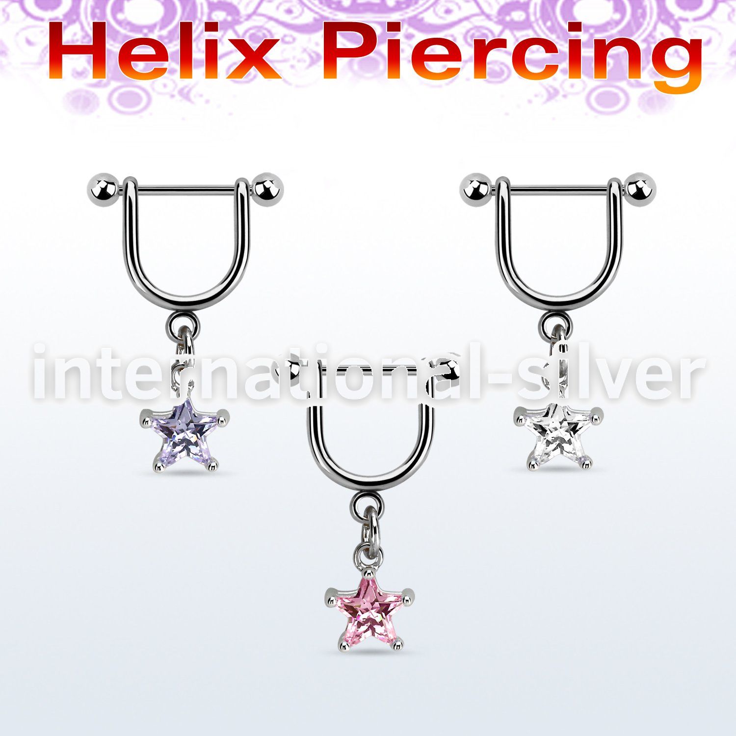 heuz11 straight barbells surgical steel 316l helix
