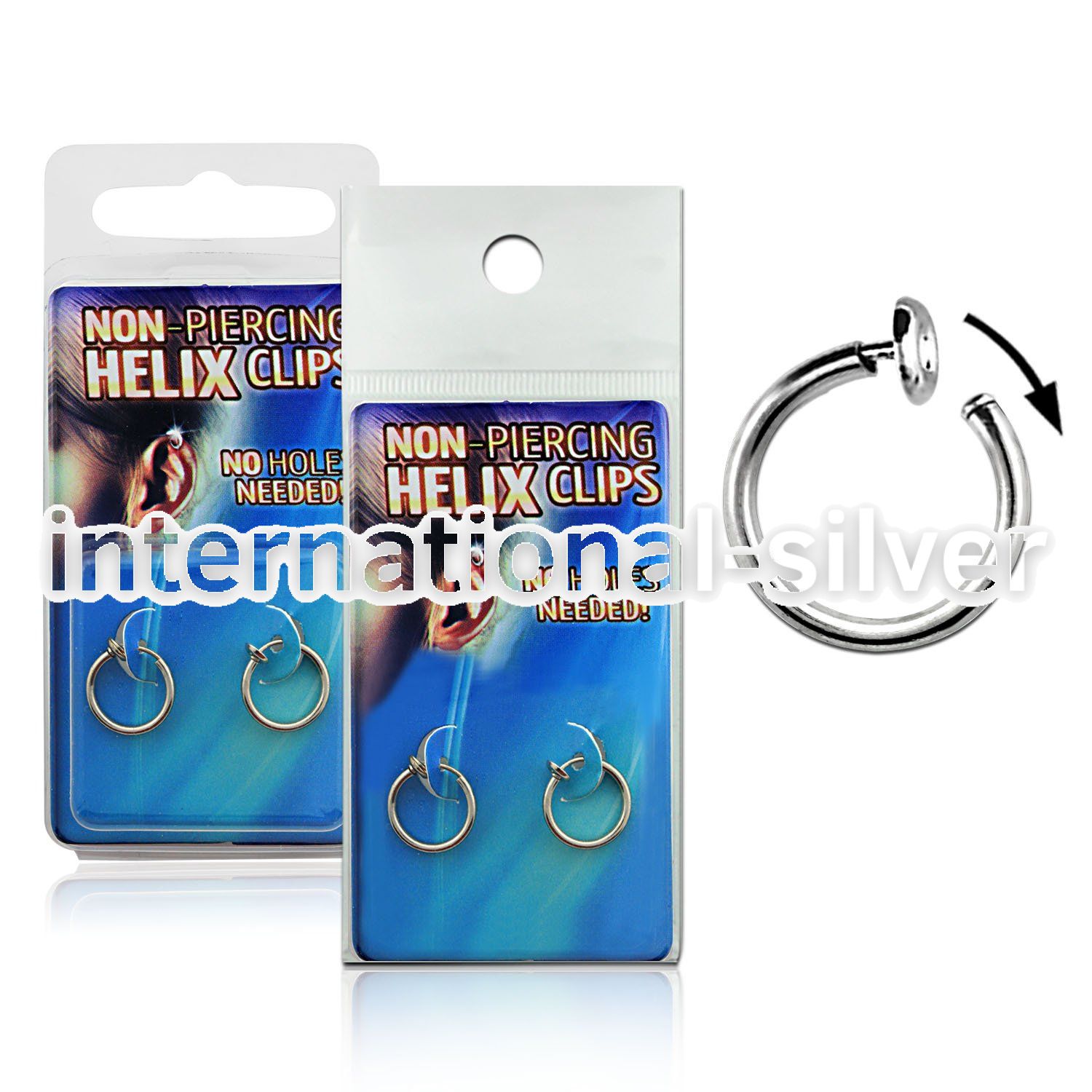 hlcirx fake illusion hoops others belly button