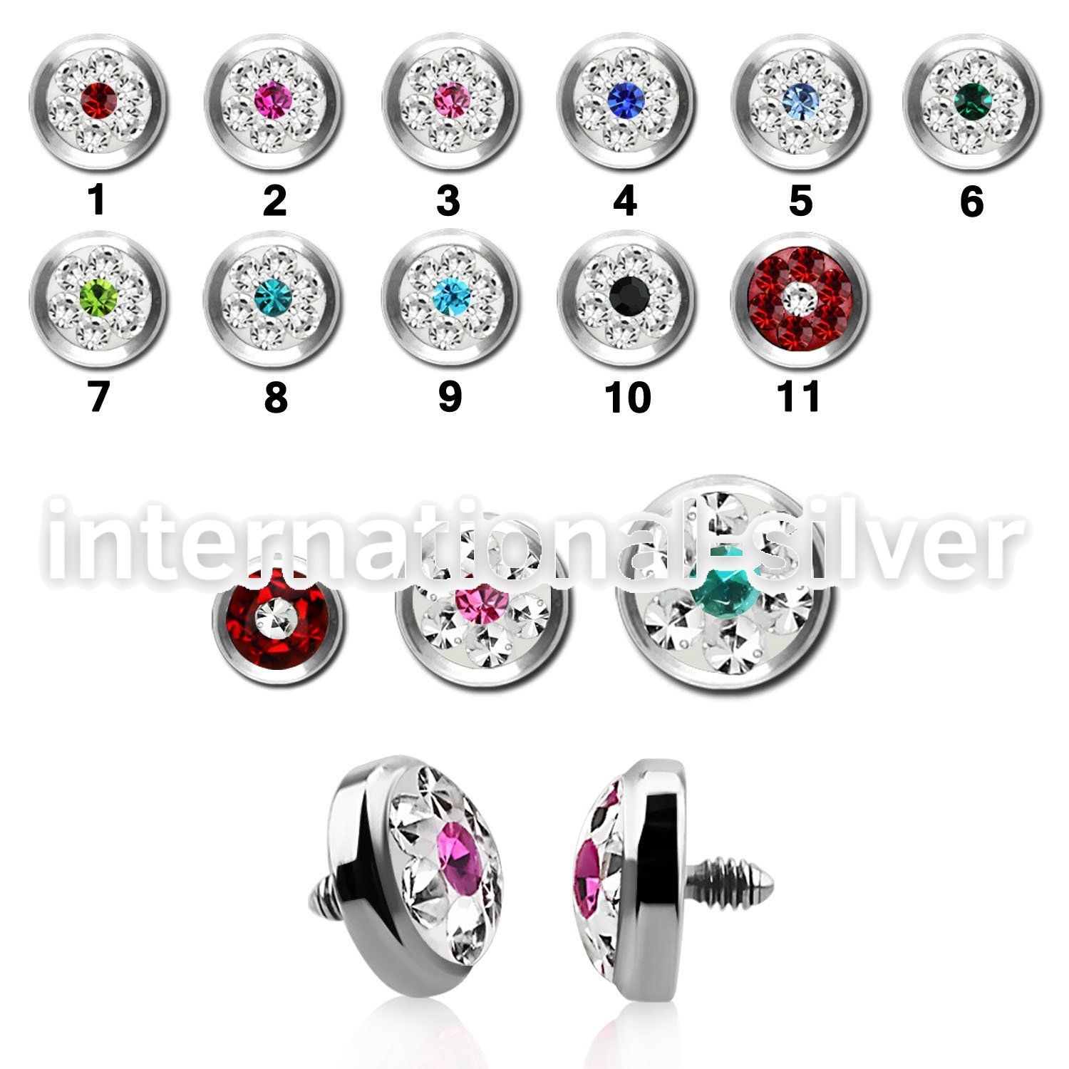 iafrb dermals surgical steel 316l surface piercings