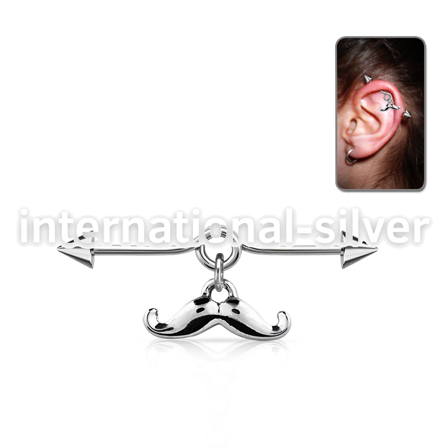 incnd8 straight barbells surgical steel 316l helix