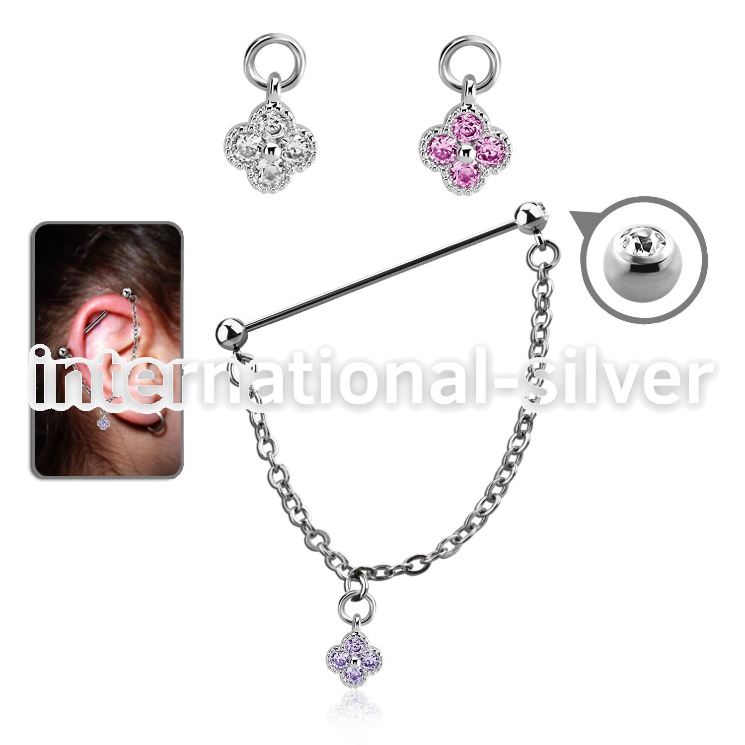 indsdz1 straight barbells surgical steel 316l helix