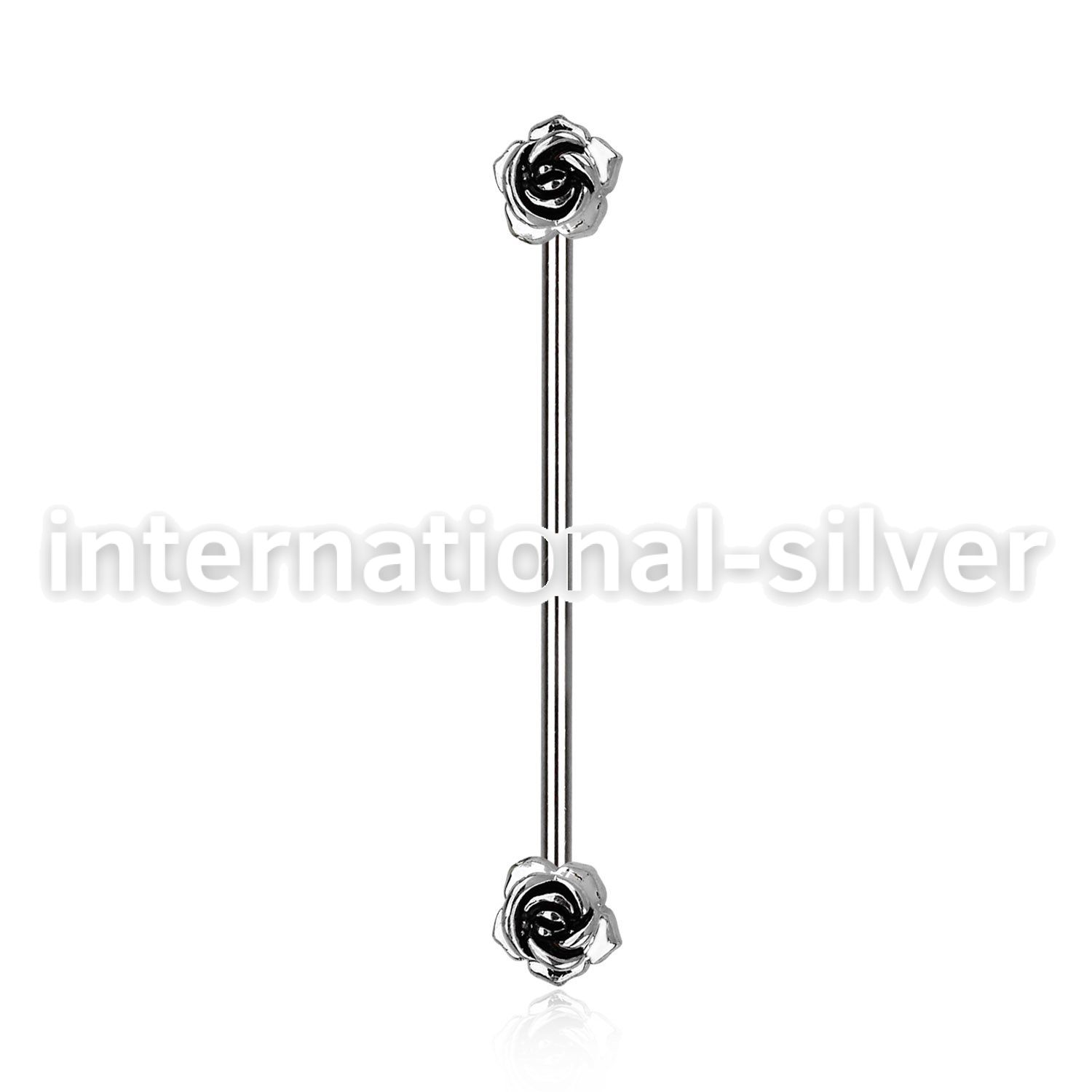indsh29 straight barbells surgical steel 316l ear lobe