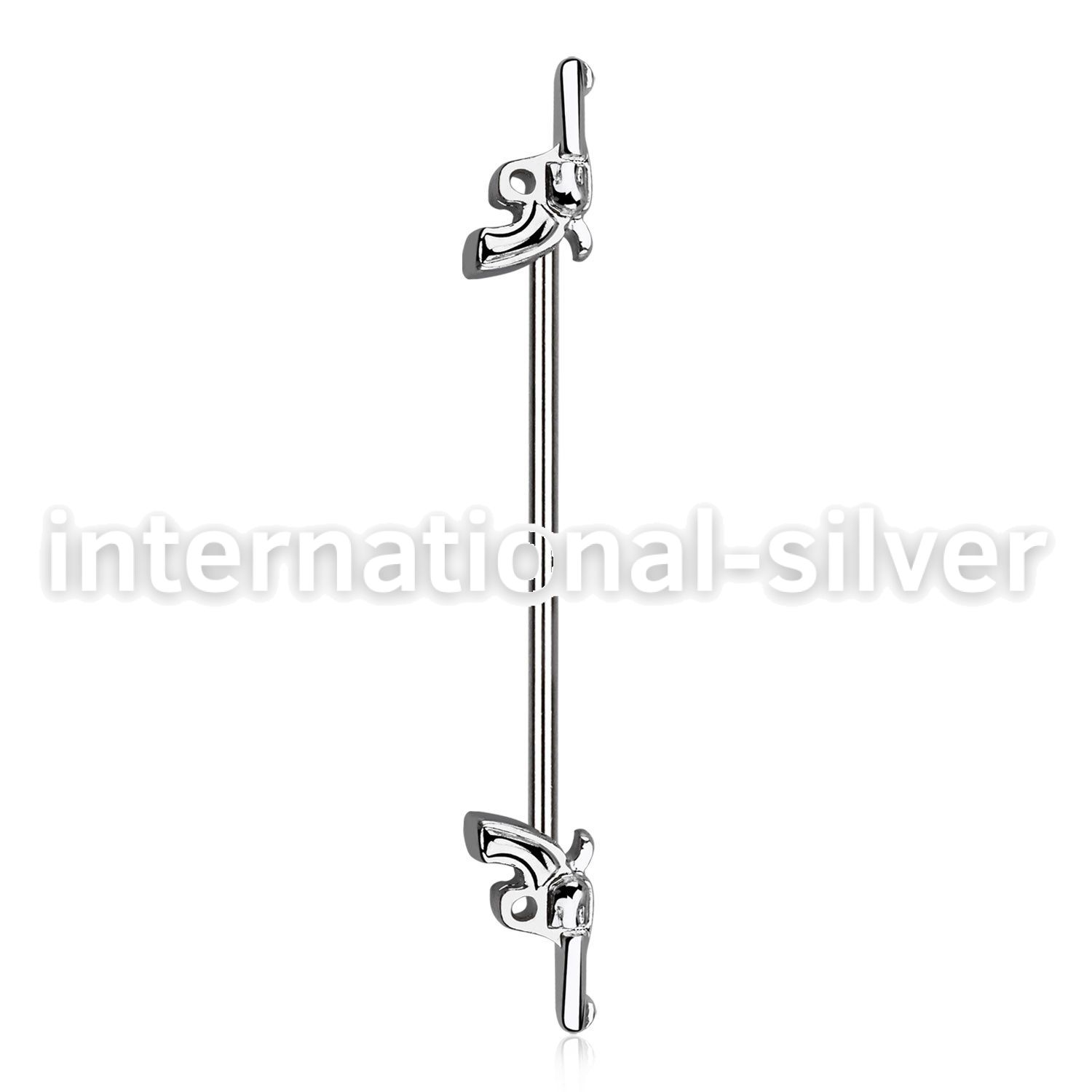indsh30 straight barbells surgical steel 316l helix