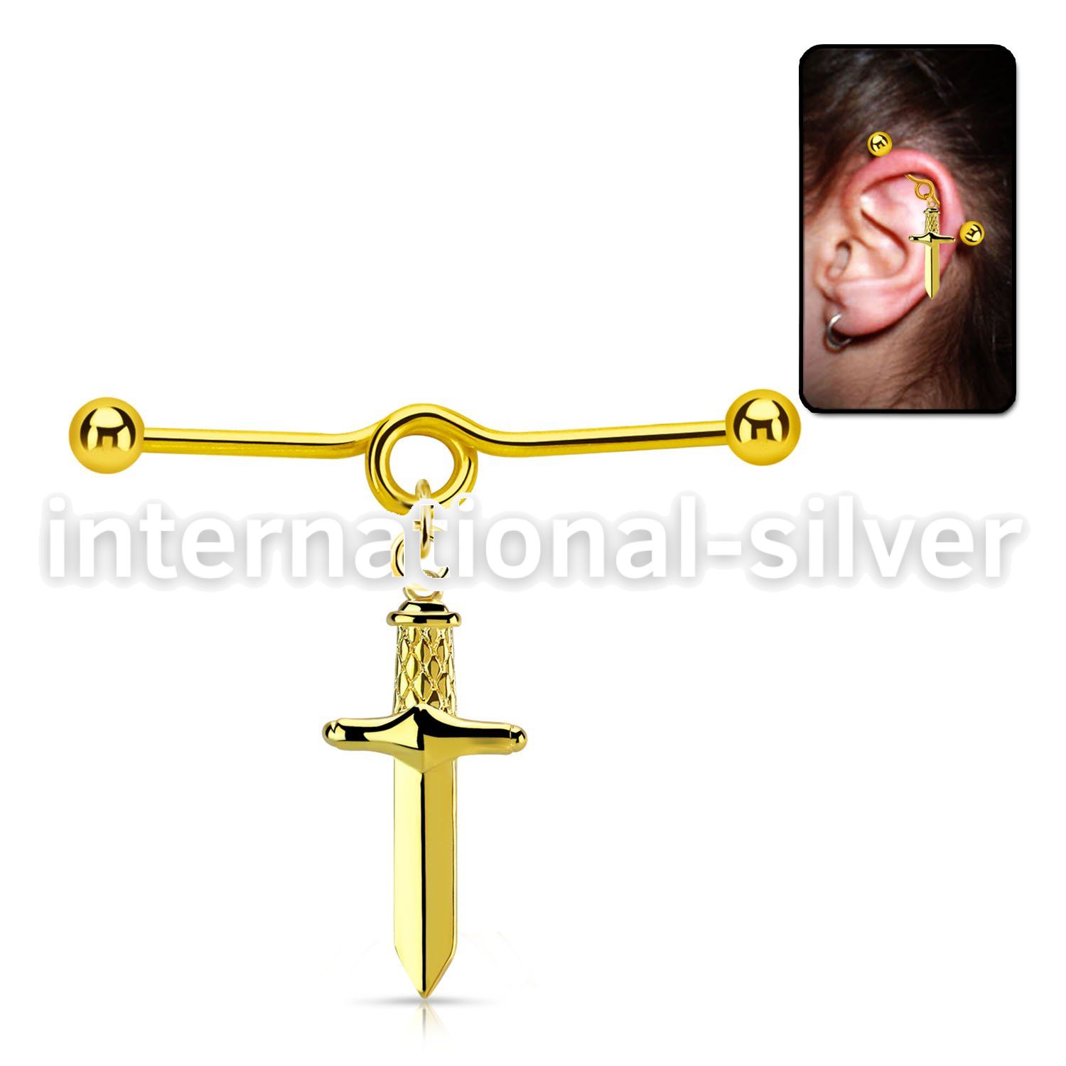 indtd17 anodized surgical steel barbells ear othershelix piercing