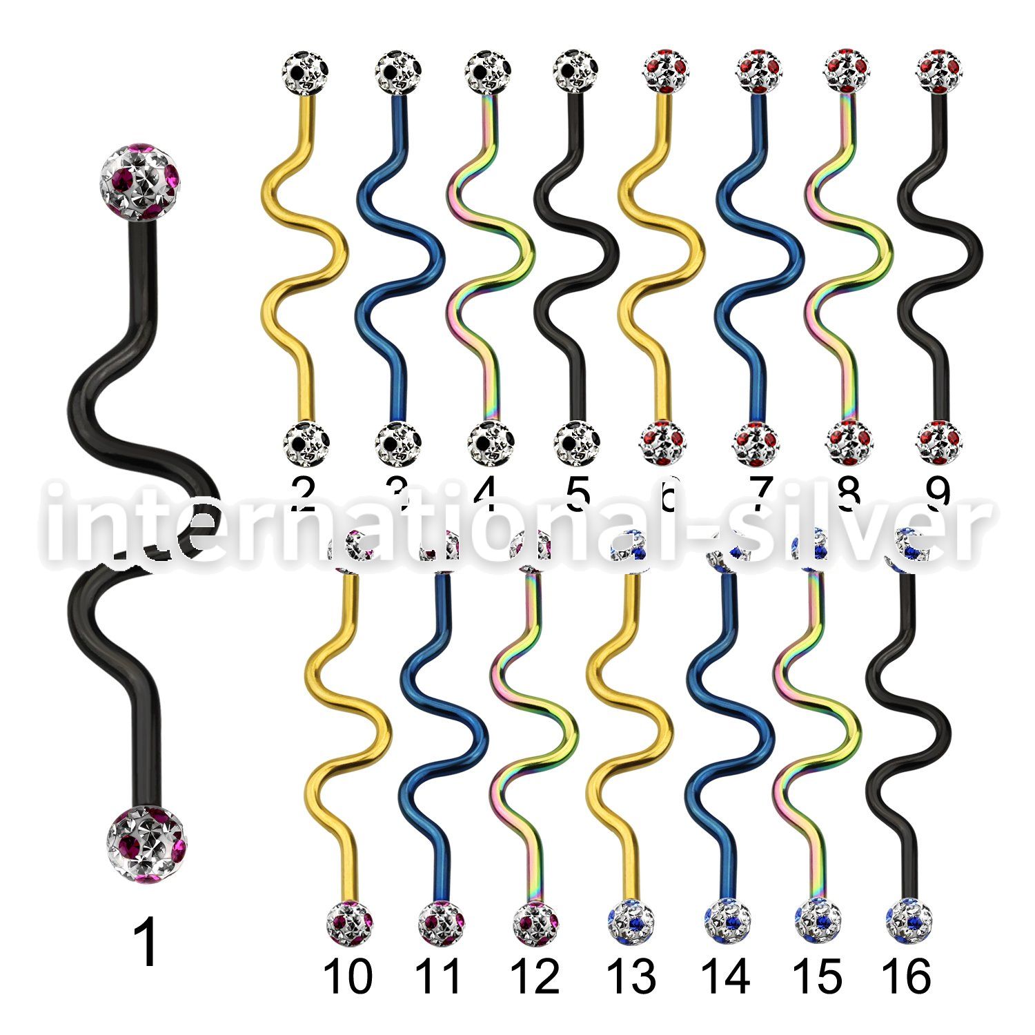 intafr5a straight barbells anodized surgical steel 316l 