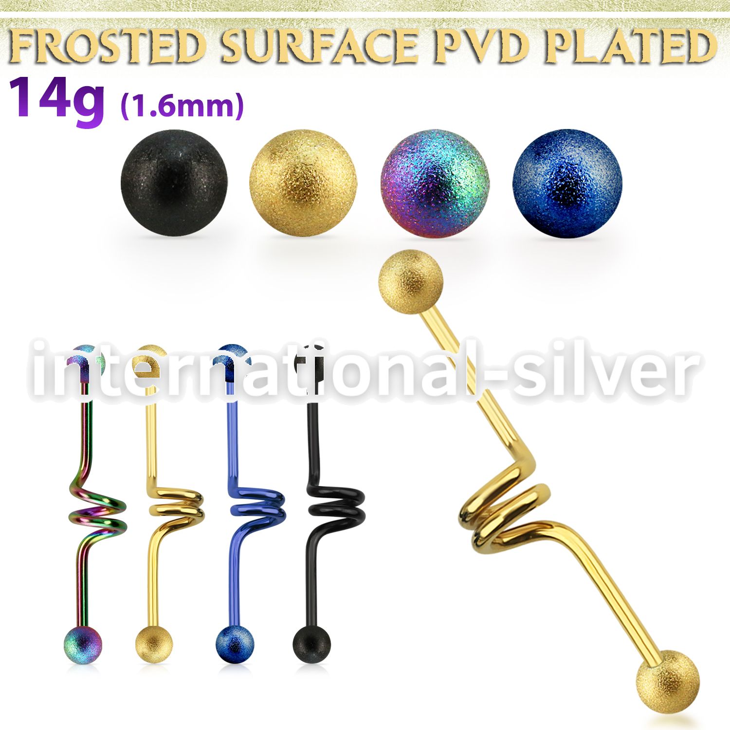 intcfo5 straight barbells anodized surgical steel 316l helix