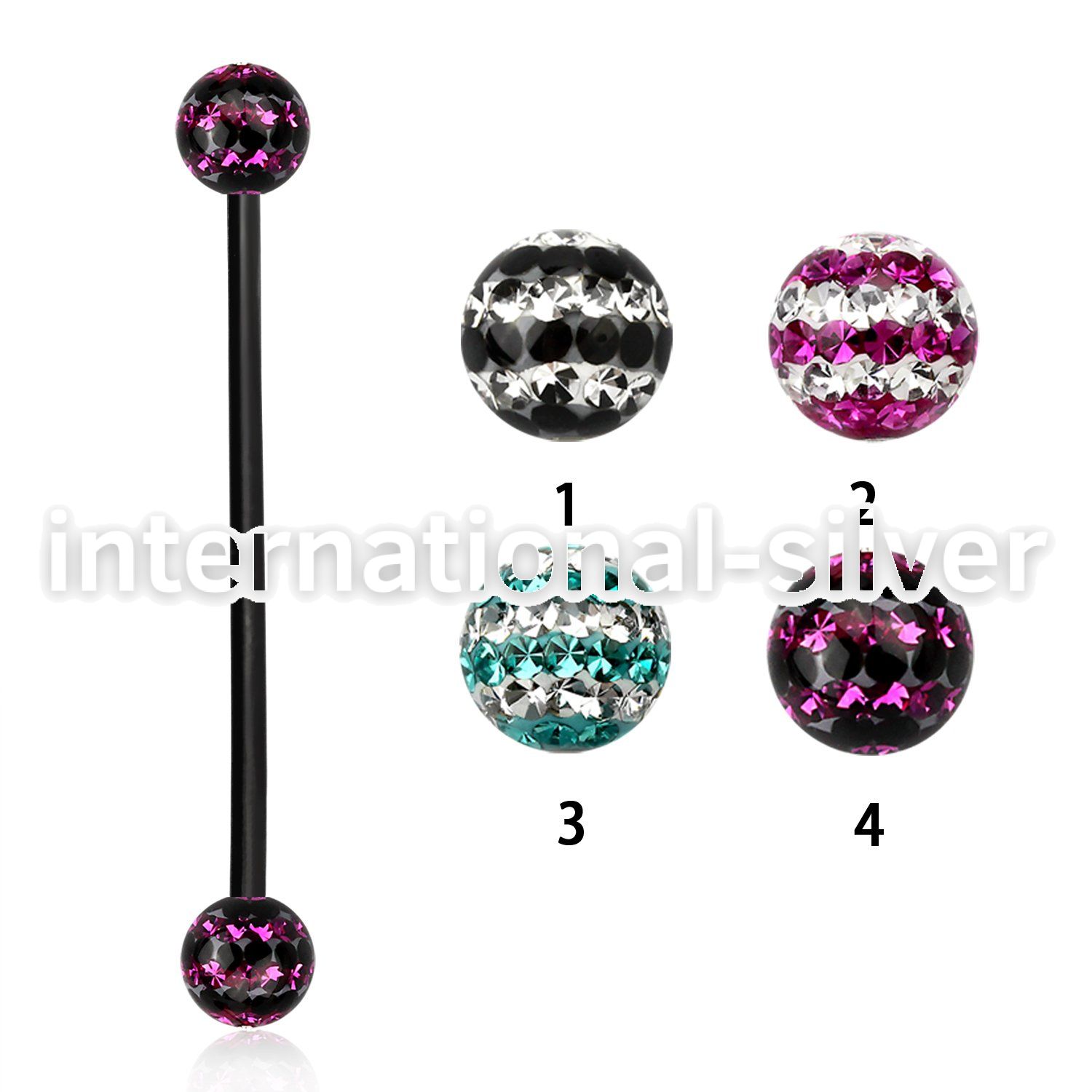 intfr5d straight barbells anodized surgical steel 316l 