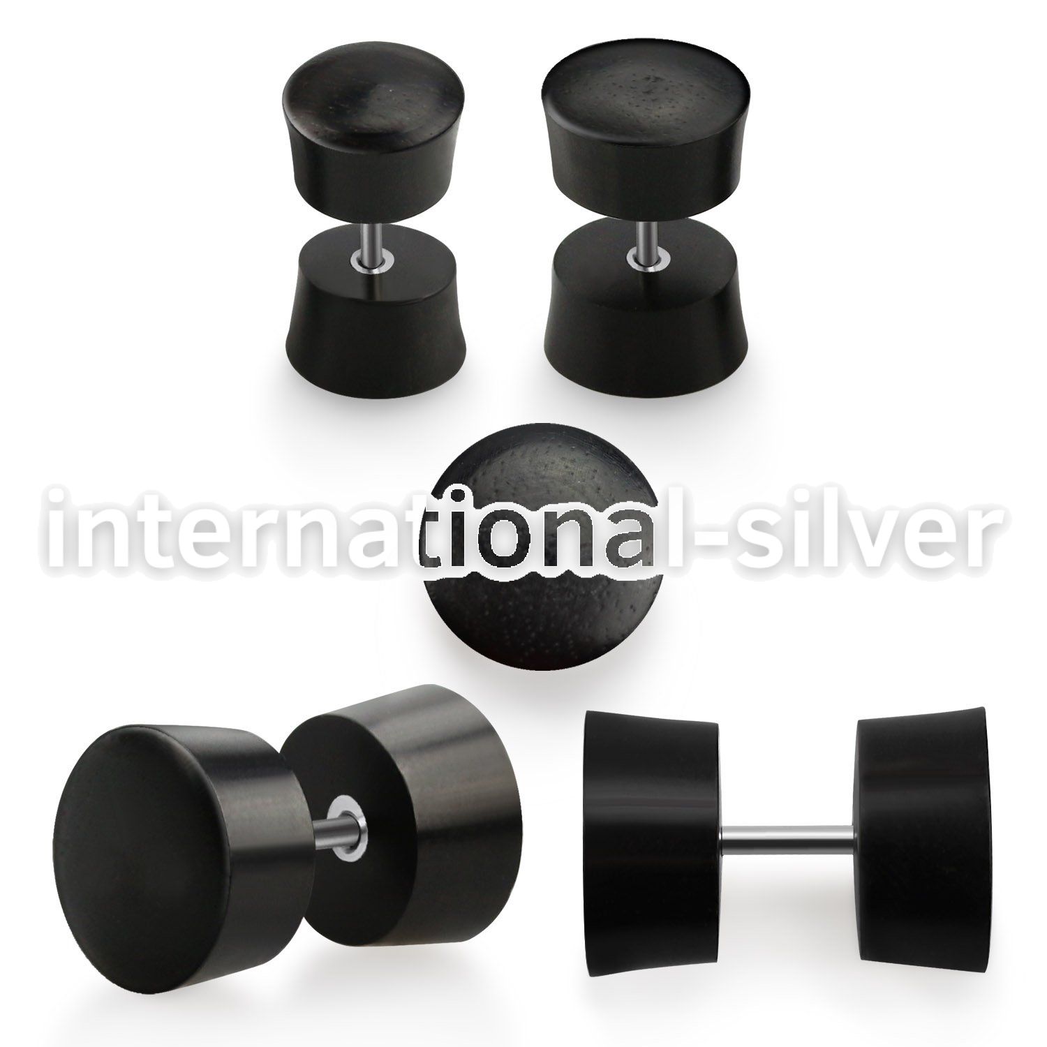 ipare cheaters  illusion plugs and tapers organic body jewelry ear lobe