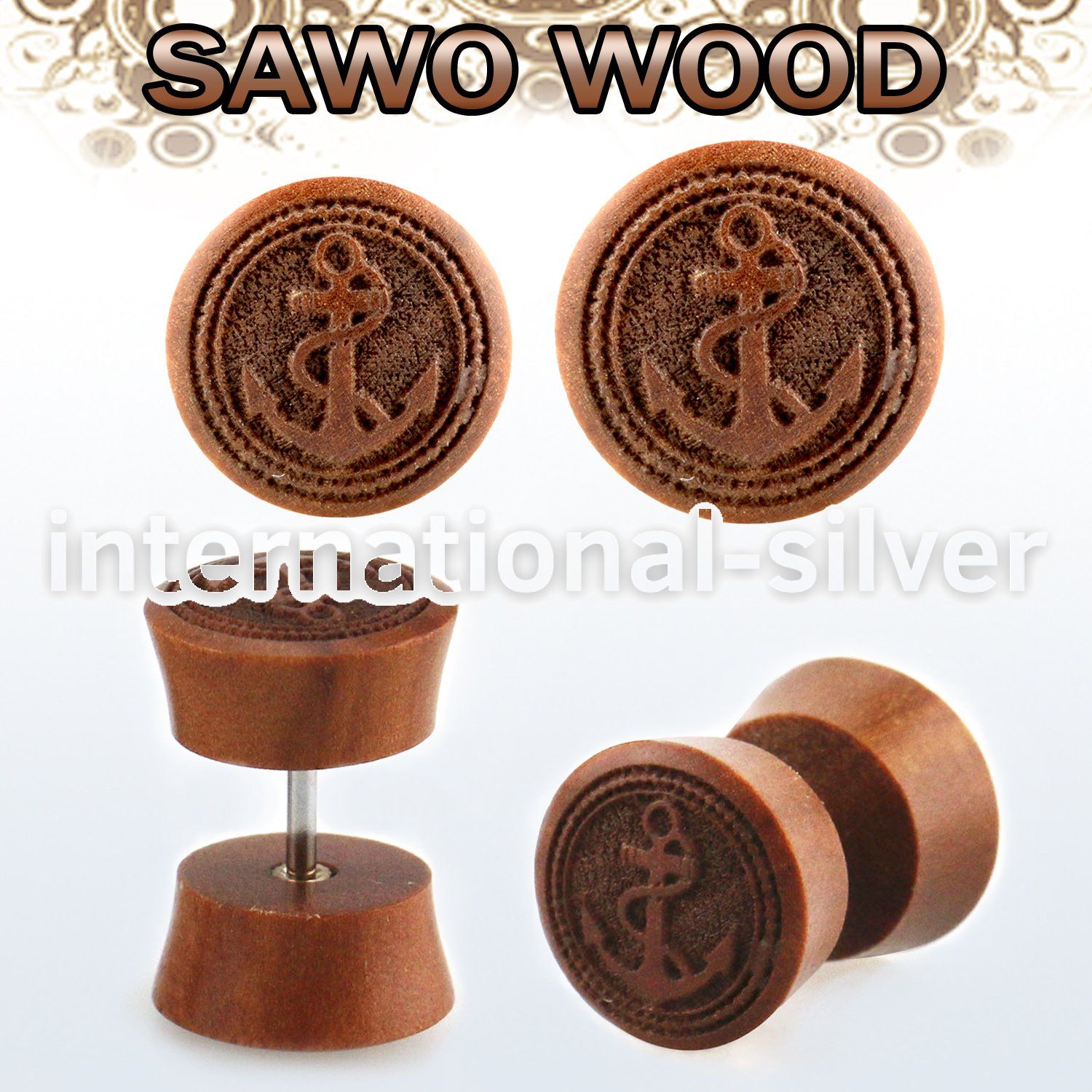 iplswi cheaters  illusion plugs and tapers organic body jewelry ear lobe