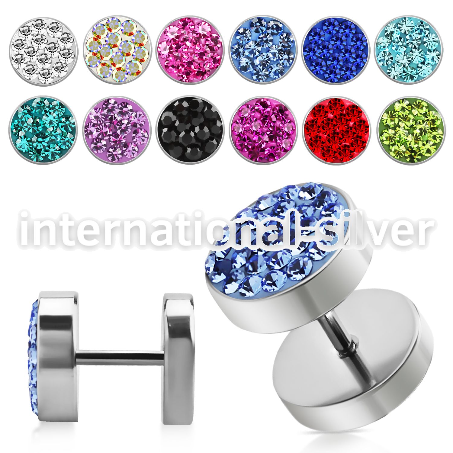 ipmc10 cheaters  illusion plugs and tapers surgical steel 316l belly button