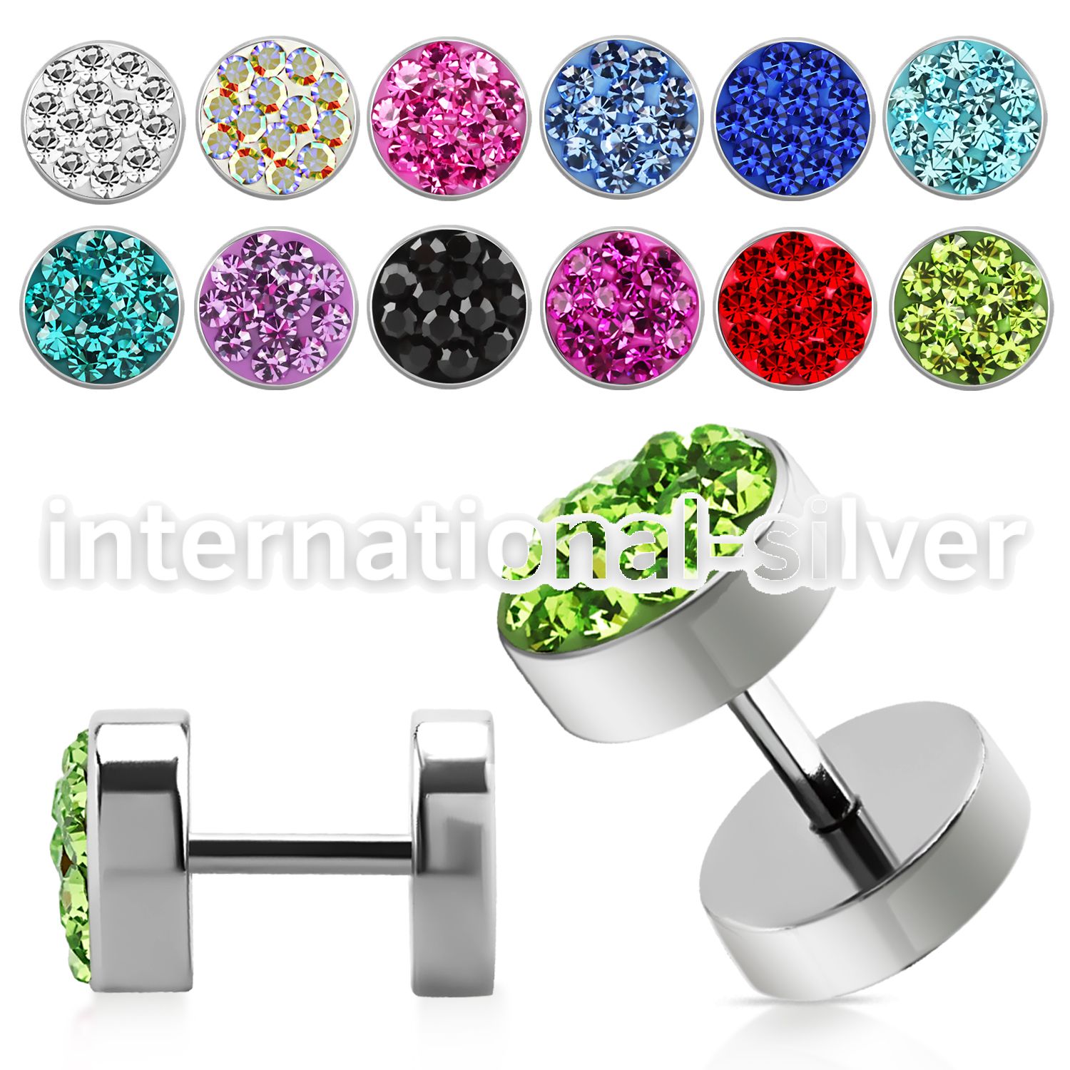 ipmc8 cheaters  illusion plugs and tapers surgical steel 316l belly button