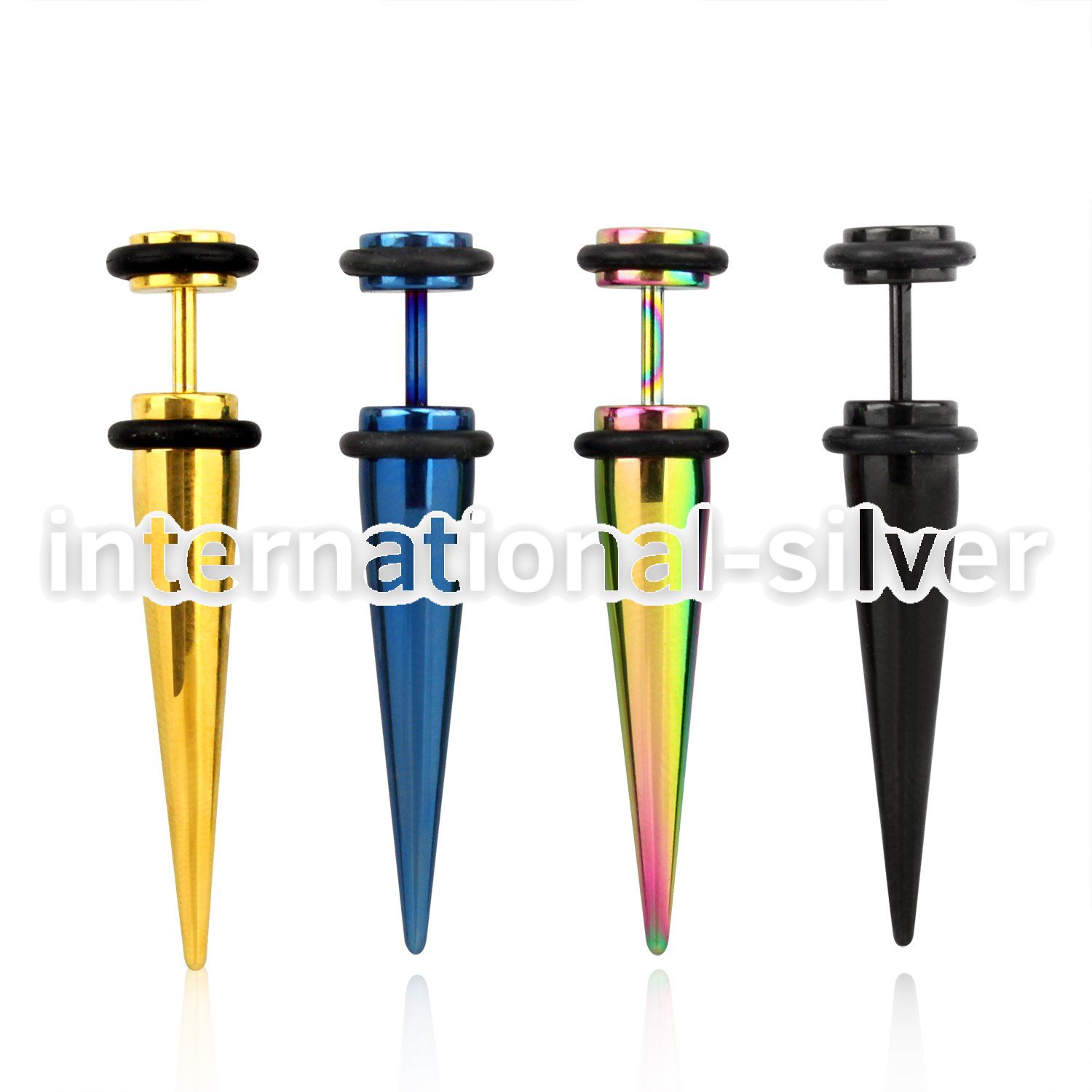 ittp cheaters  illusion plugs and tapers anodized surgical steel 316l belly button