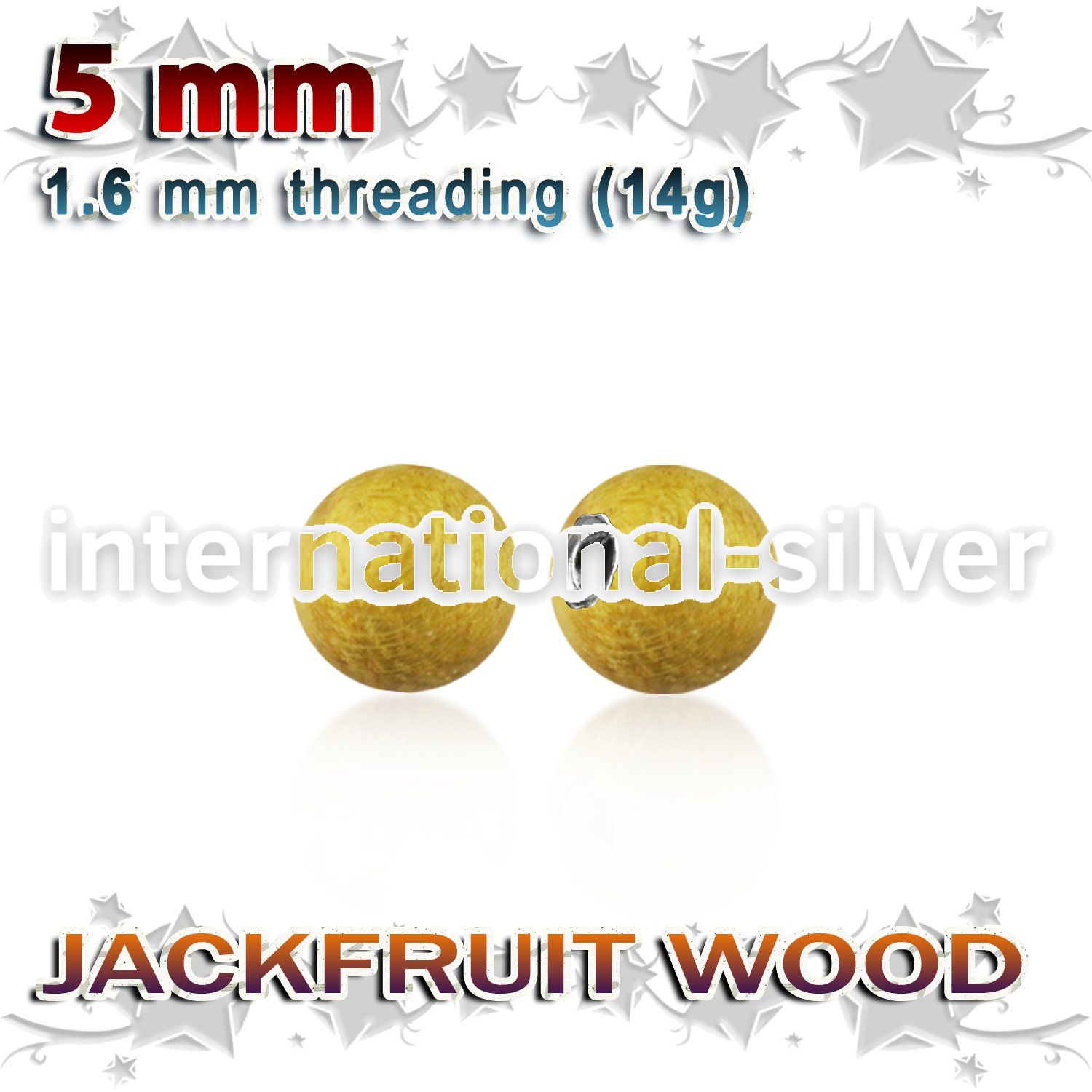 jfball5 loose body jewelry parts organic body jewelry 