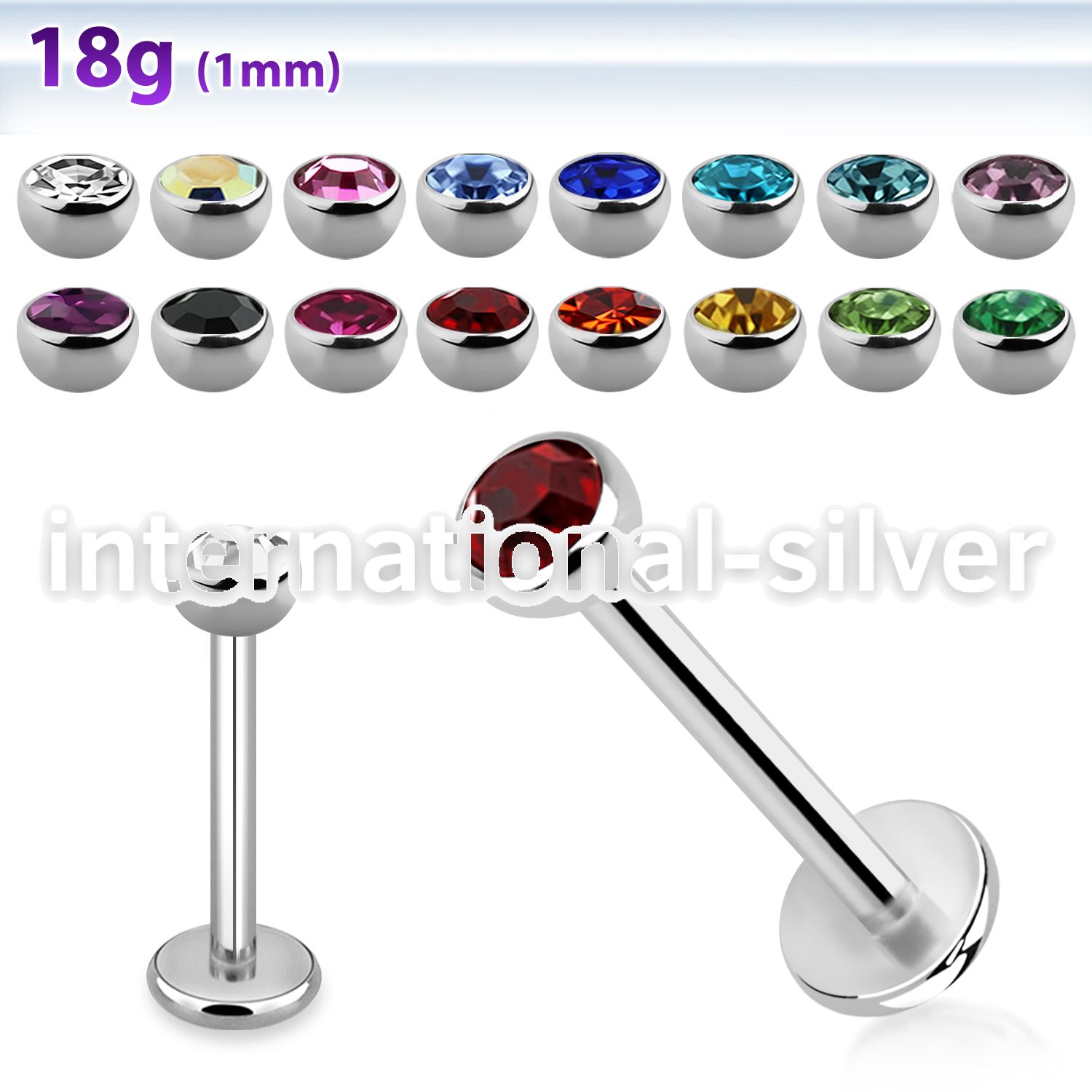 lb18hjb3 surgical steel labrets helix lower lip tragus upper lip monroe piercing