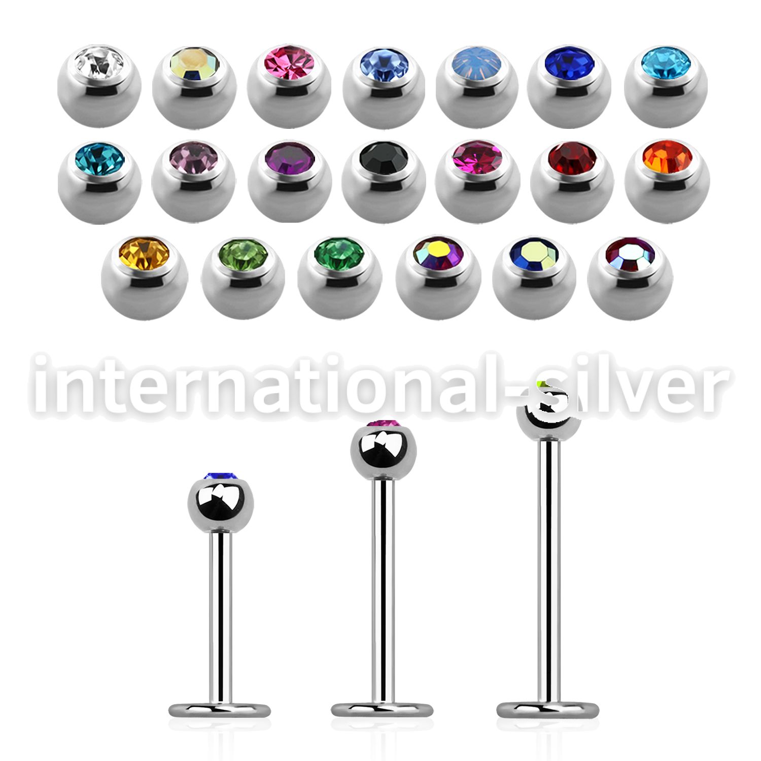 lb18jb3 surgical steel labrets helix lower lip tragus upper lip monroe piercing