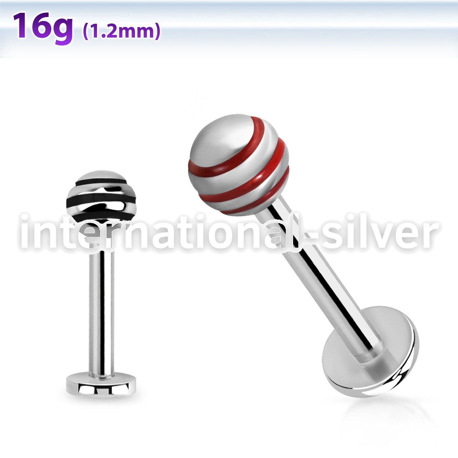 lbby4 labrets lip rings anodized surgical steel 316l labrets chin