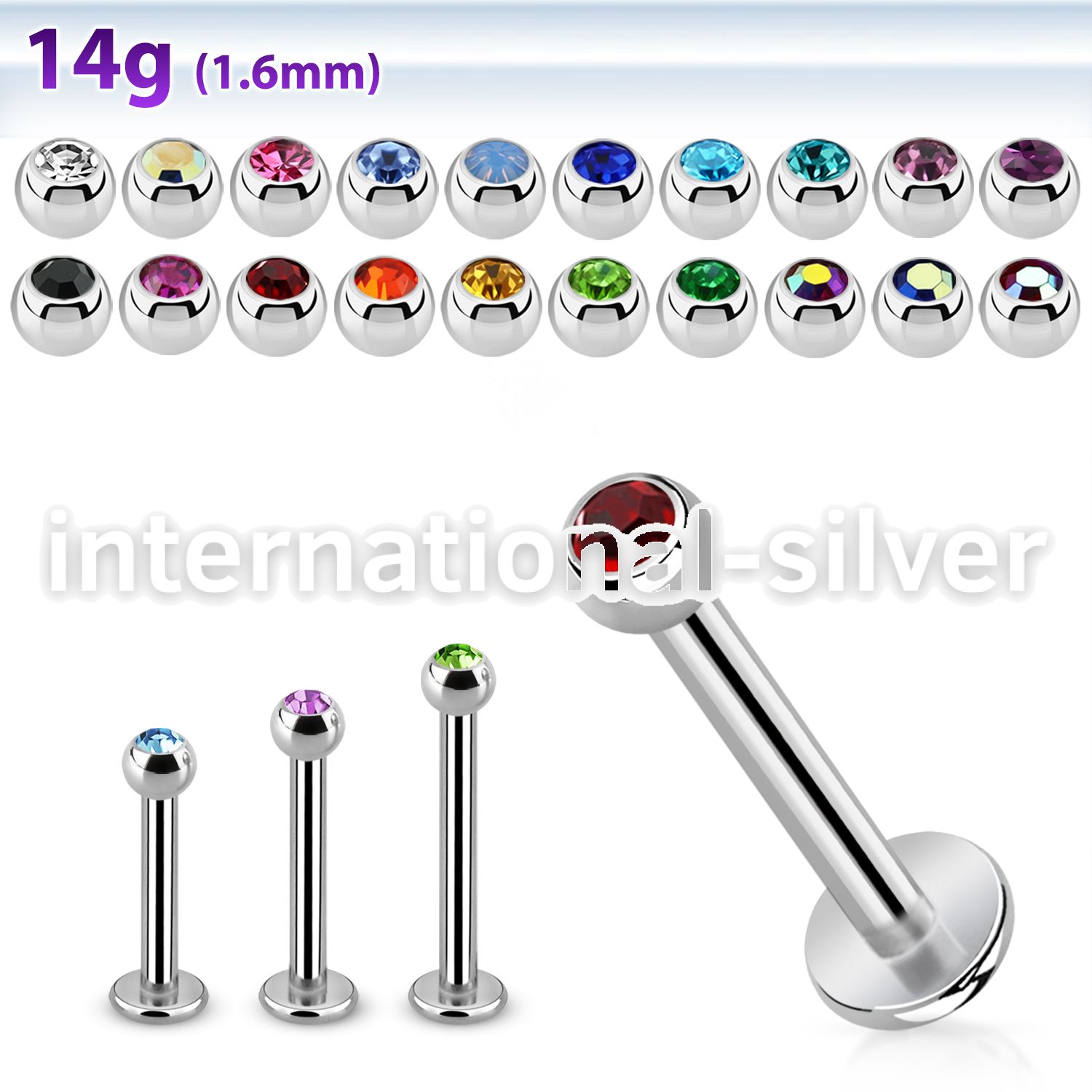 lbc3g labrets lip rings surgical steel 316l labrets chin