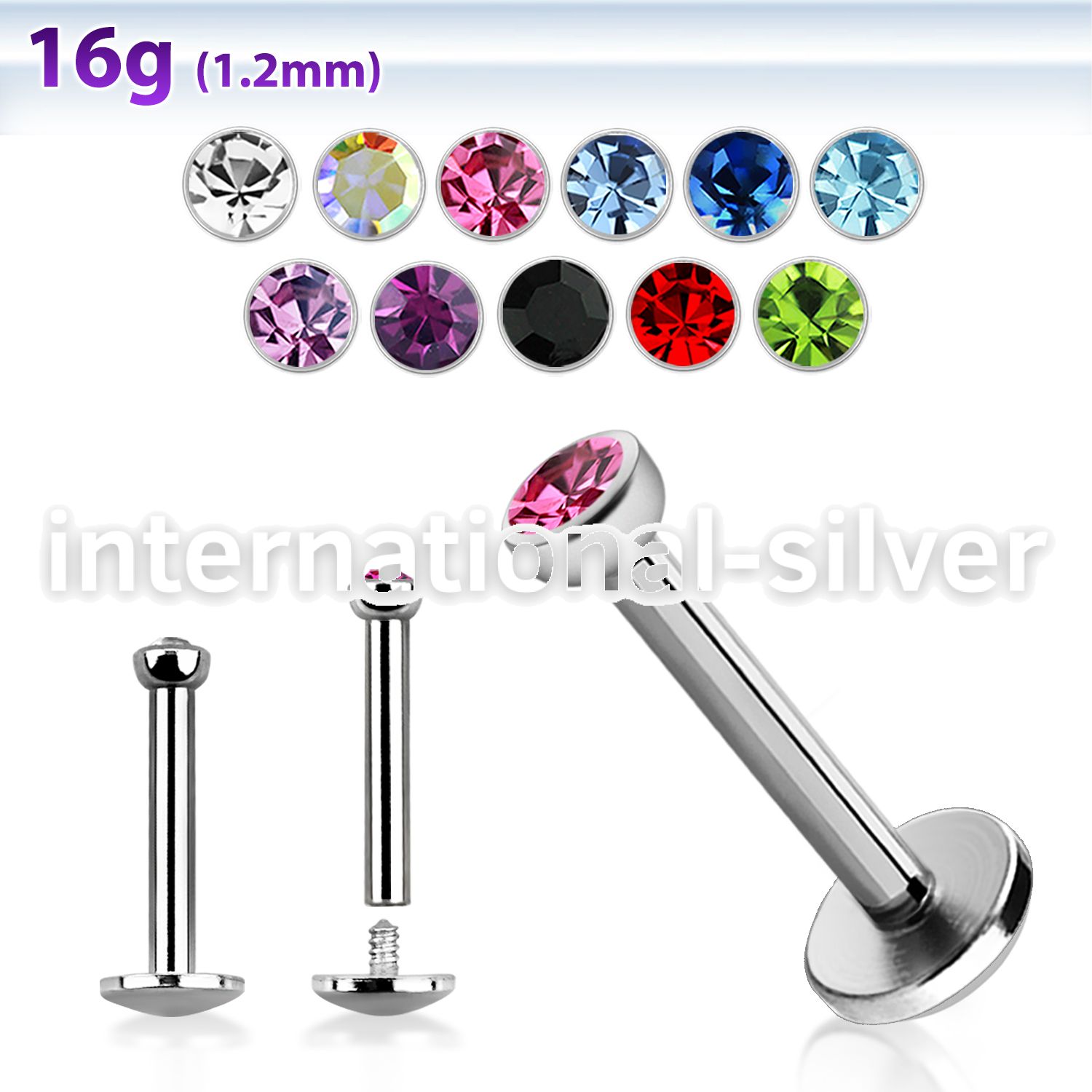 lbfb2 labrets lip rings surgical steel 316l labrets chin