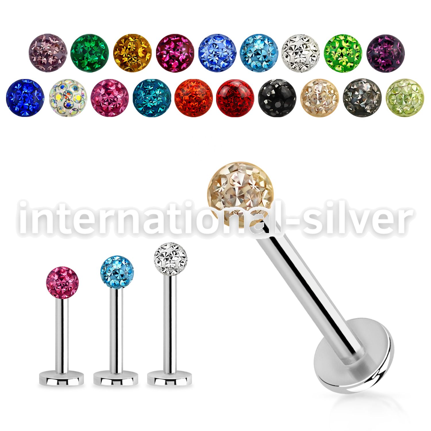 lbfr3 labrets lip rings surgical steel 316l labrets chin