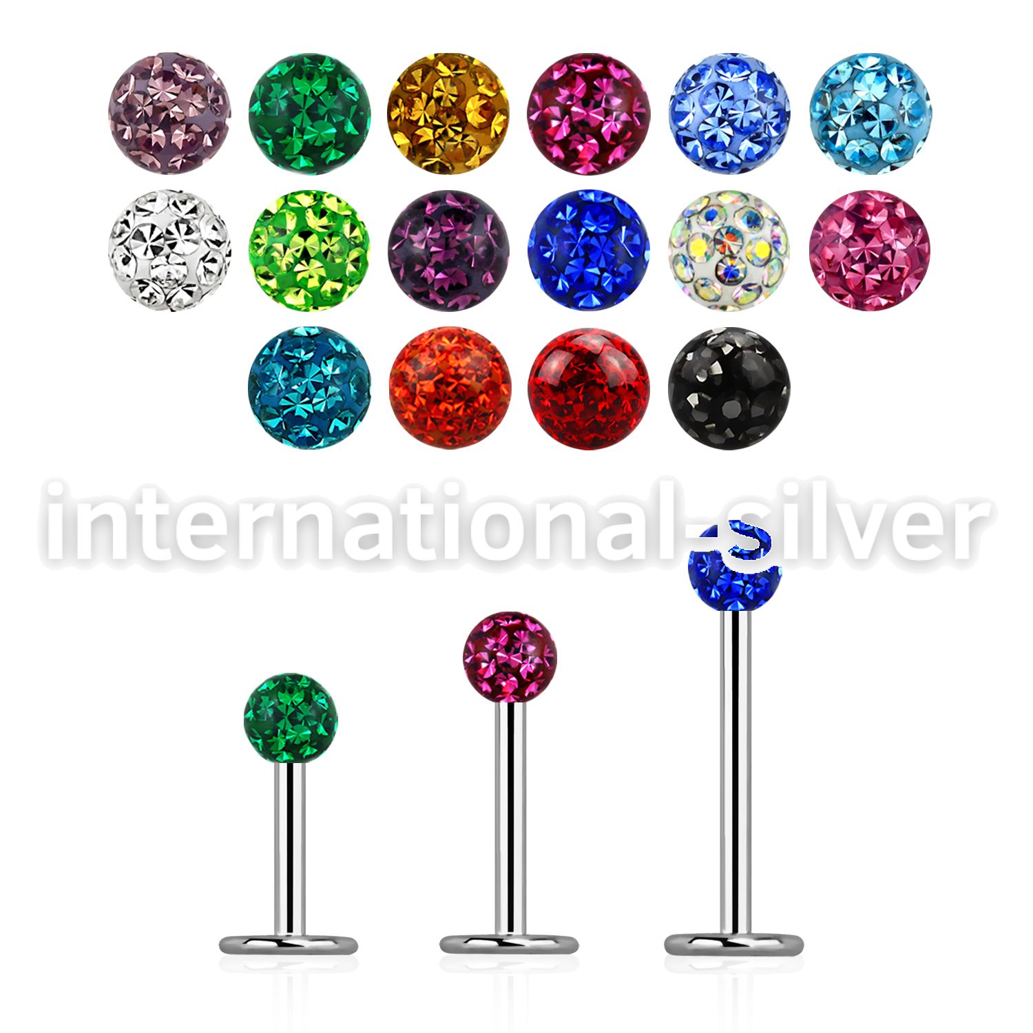 lbfr3ss surgical steel labrets lower lip tragus upper lip monroe piercing