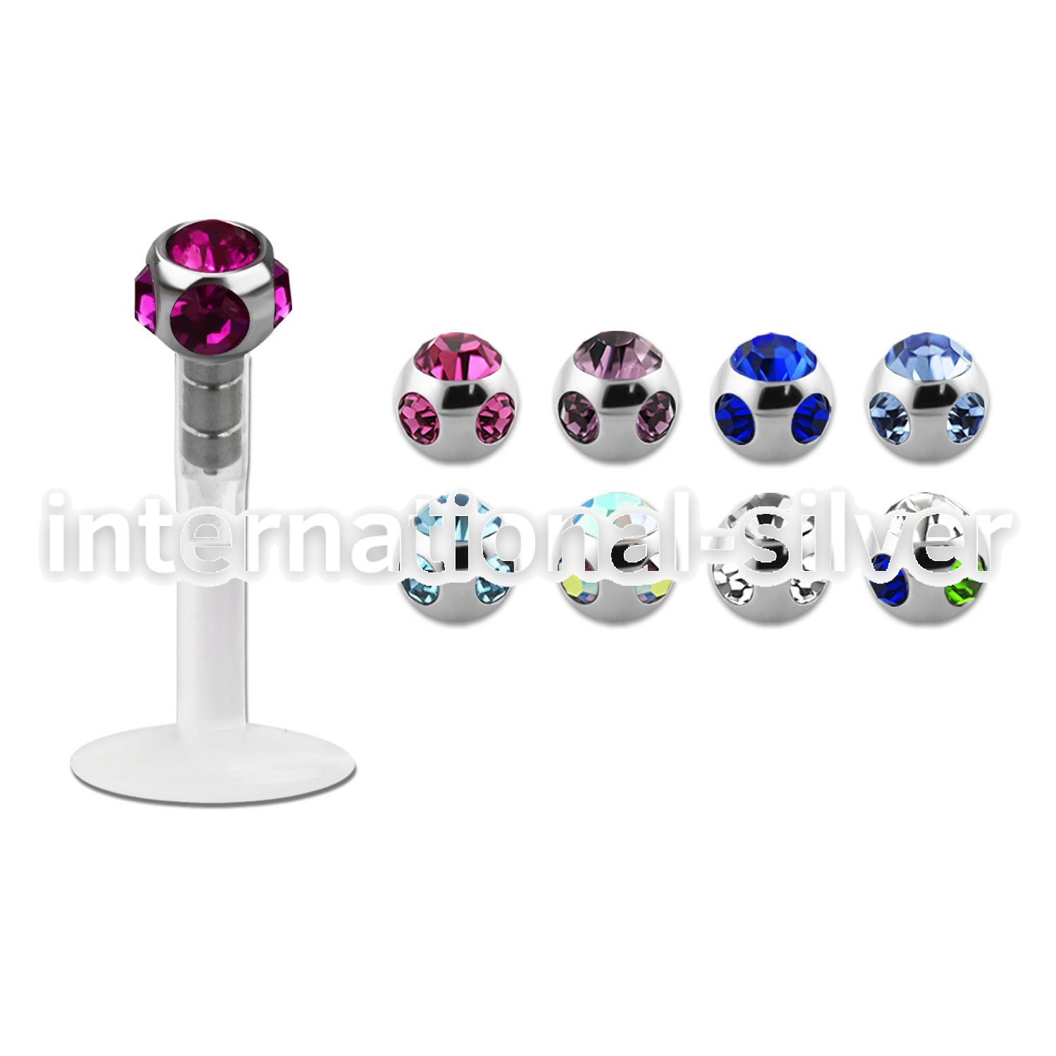 lbica labrets lip rings bioflex ptfe labrets chin