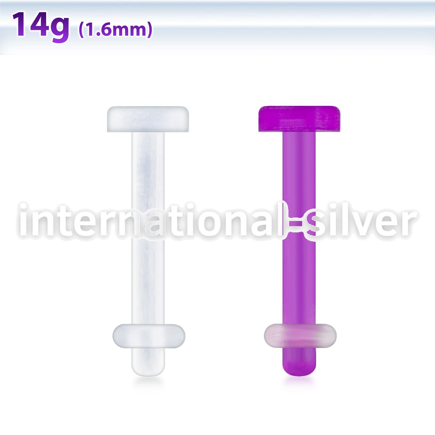 lbrt14 labrets lip rings bioflex ptfe labrets chin