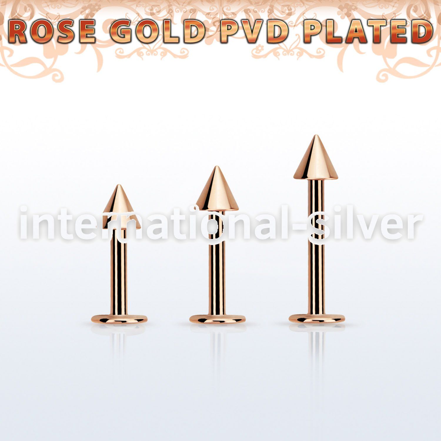 lbttcn4s labrets lip rings anodized surgical steel 316l labrets chin